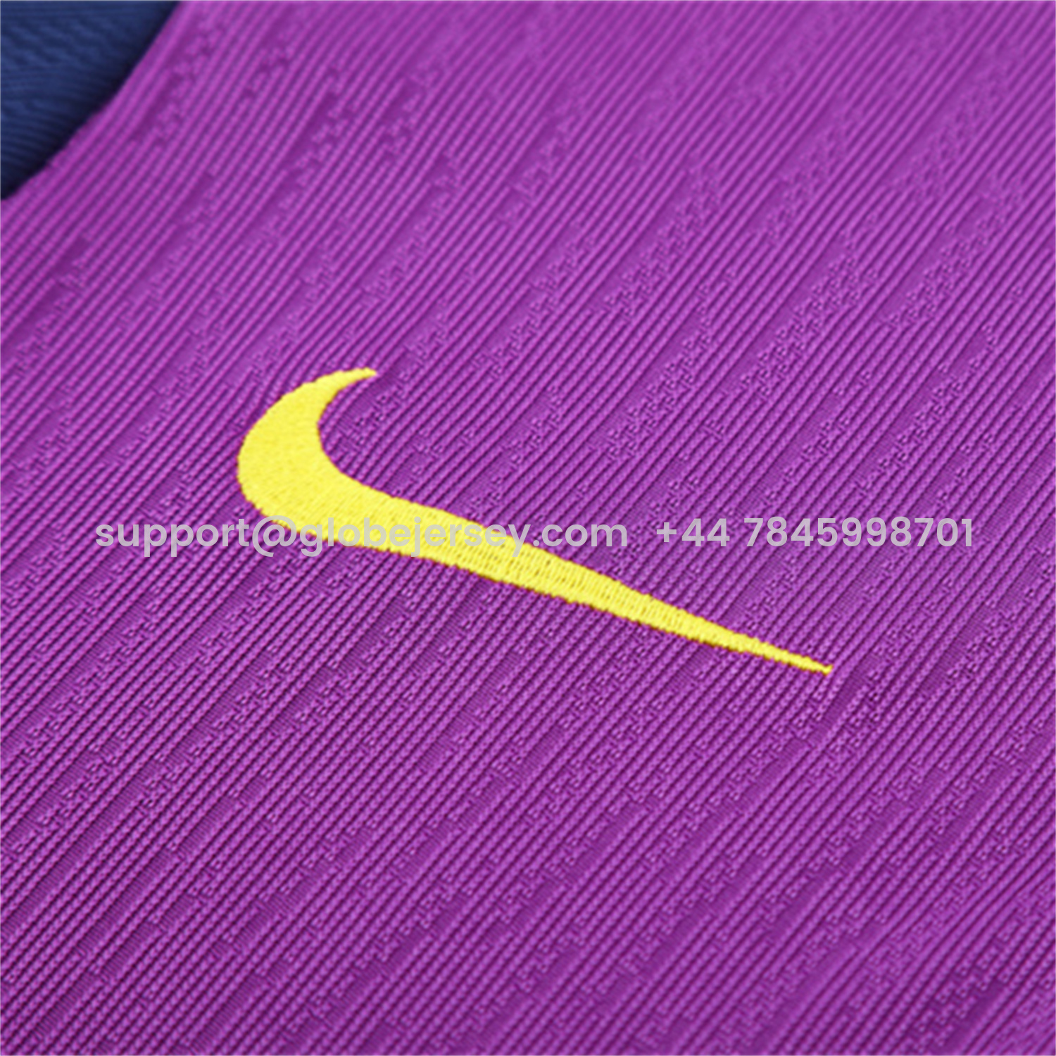 GlobeJersey-Barcelona 25-26 Long Sleeve Training Set - Purple Top & Deep Blue Pants