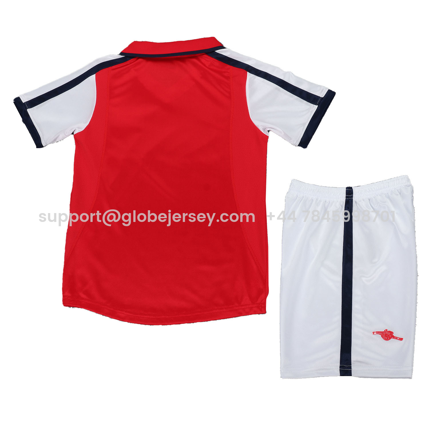 GlobeJersey-Retro Arsenal 2001-02 Home Kids Kit