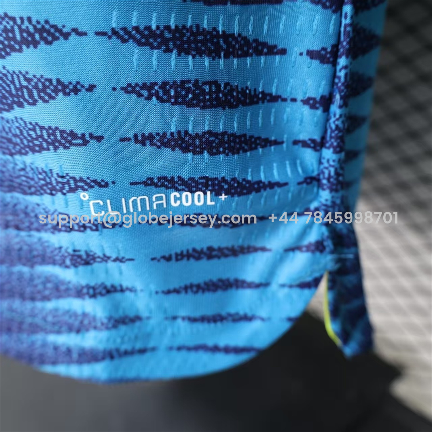 GlobeJersey-Colombia 2026 Away Blue Long Sleeves Jersey - Player Version