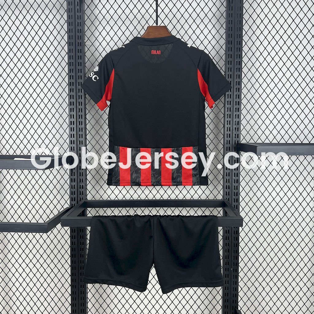 GlobeJersey-AC Milan 25-26 Home Kids Kit