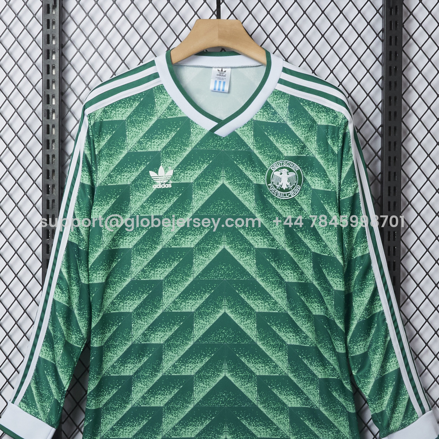 GlobeJersey-Retro Germany 1990 Away Long Sleeves Jersey