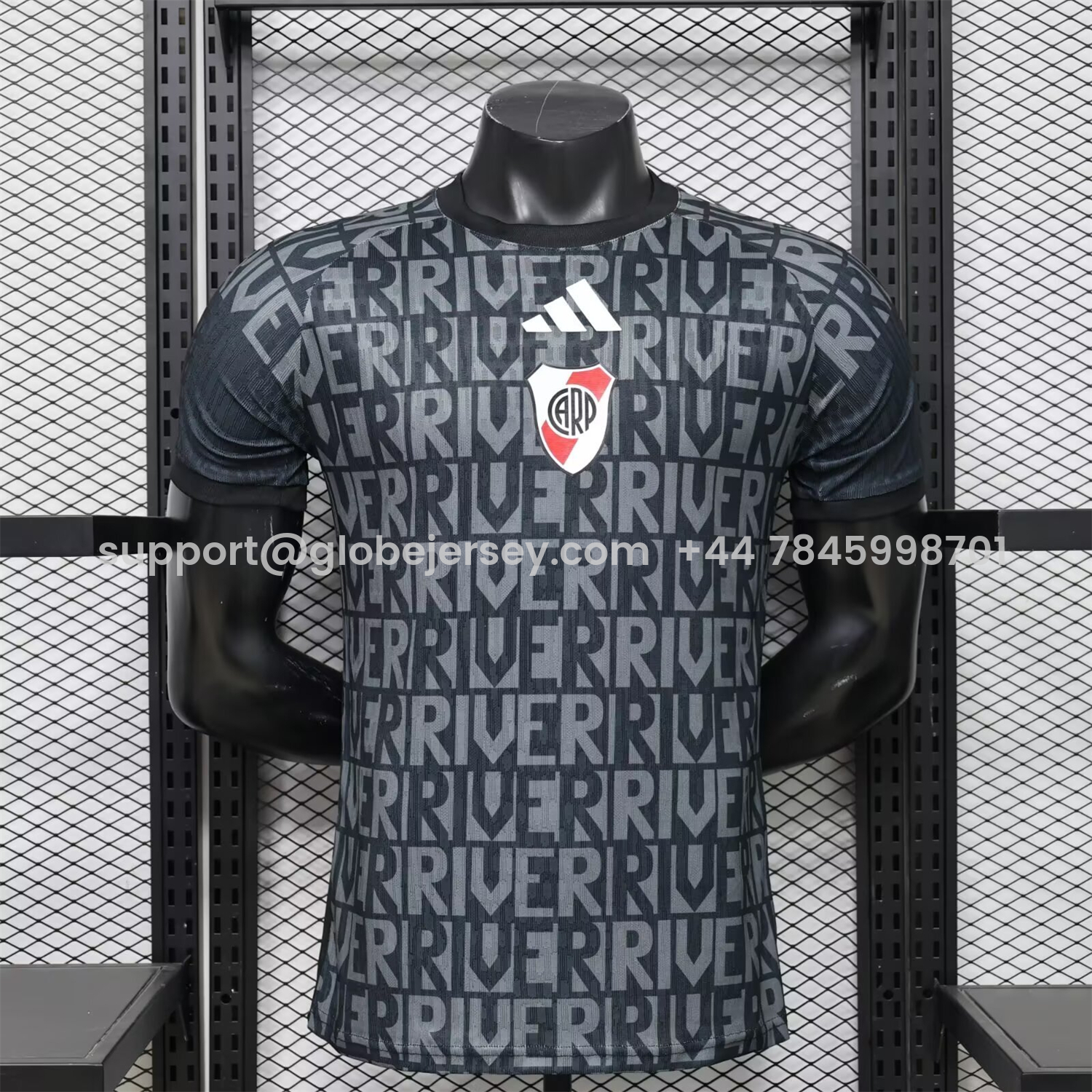 GlobeJersey-River Plate 25-26 Black Special Jersey - Player Version