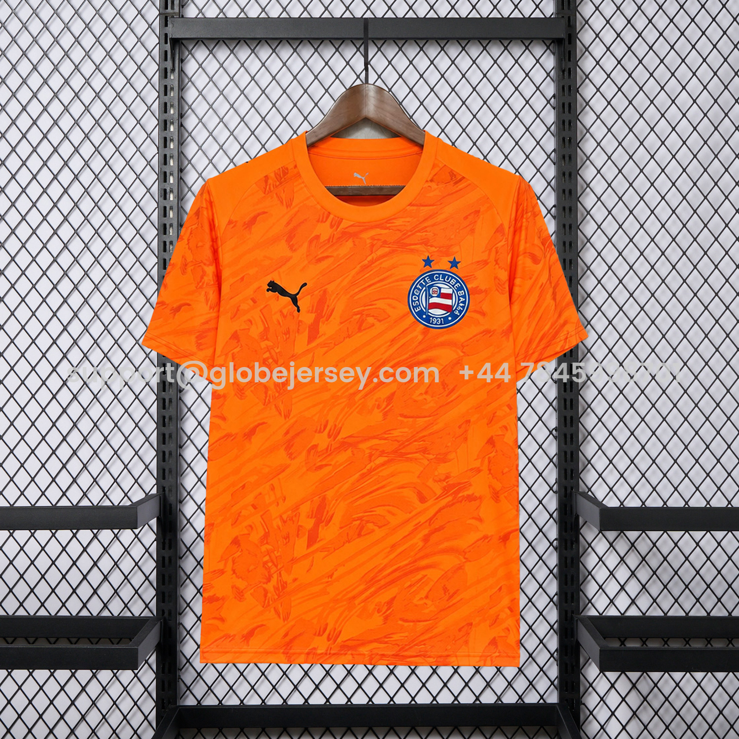 GlobeJersey-Bahia 26-27 Orange Goalkeeper Jersey - Fans Version