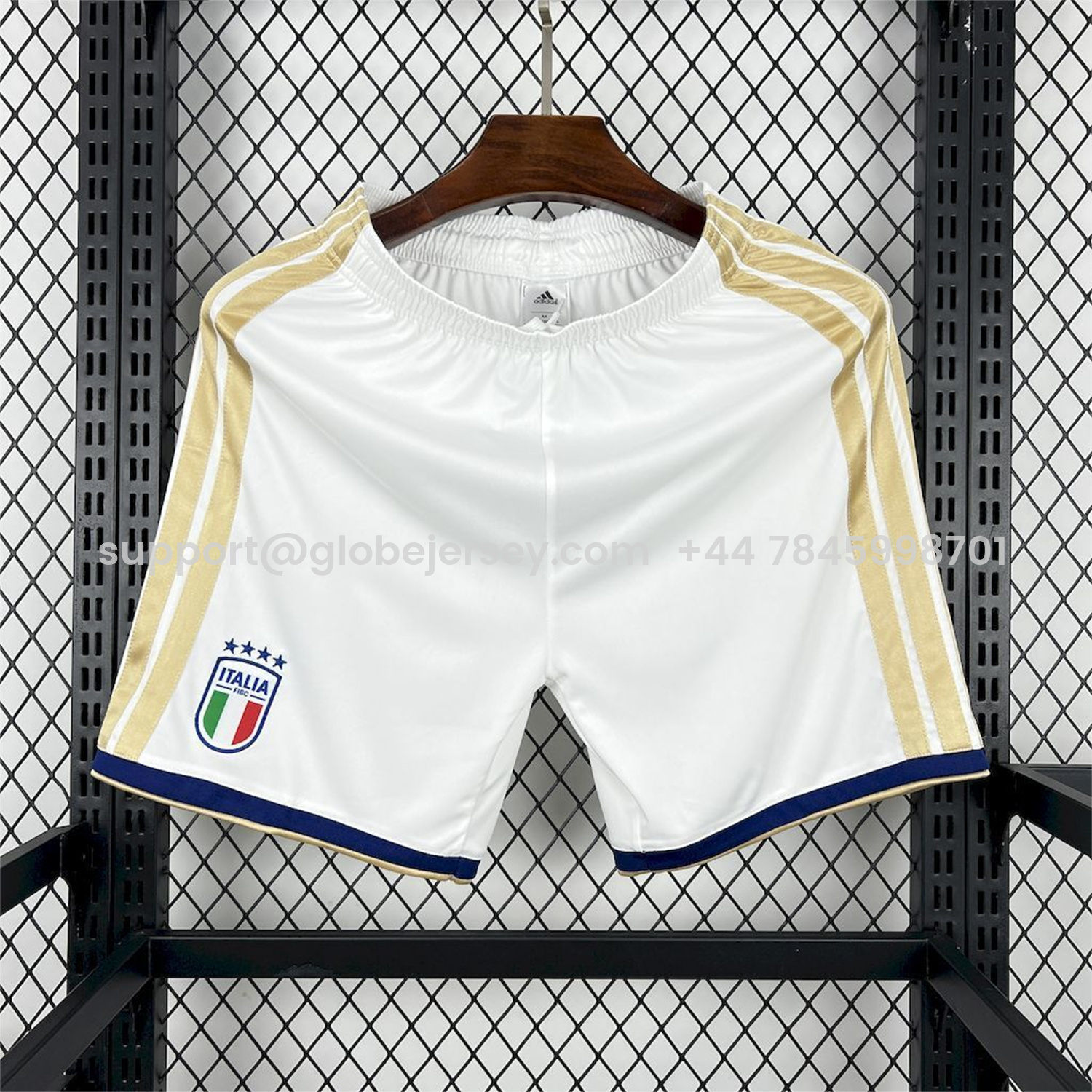 GlobeJersey-Italy 2026 Home White Shorts - Fans Version