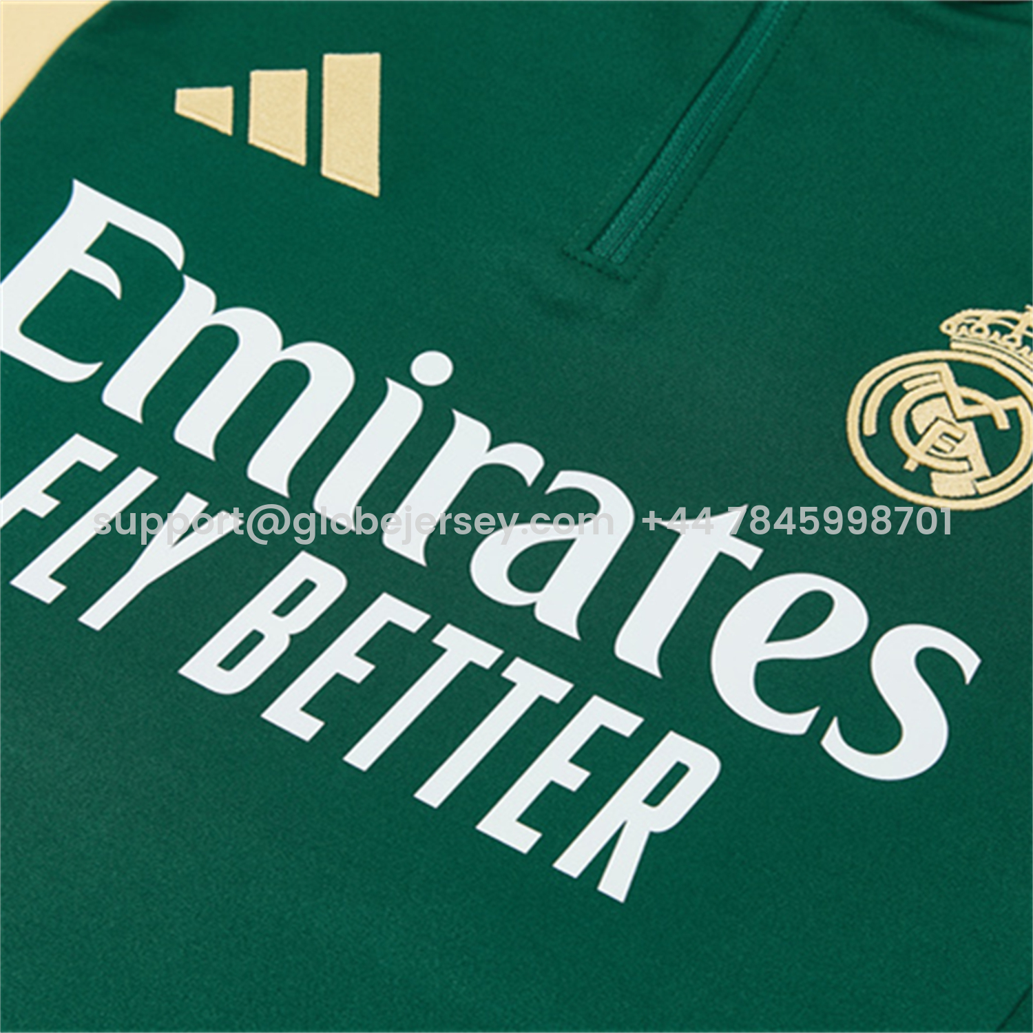 GlobeJersey-Real Madrid 26-27 Kids Long Sleeves Training Set - Green Top And Green Pants