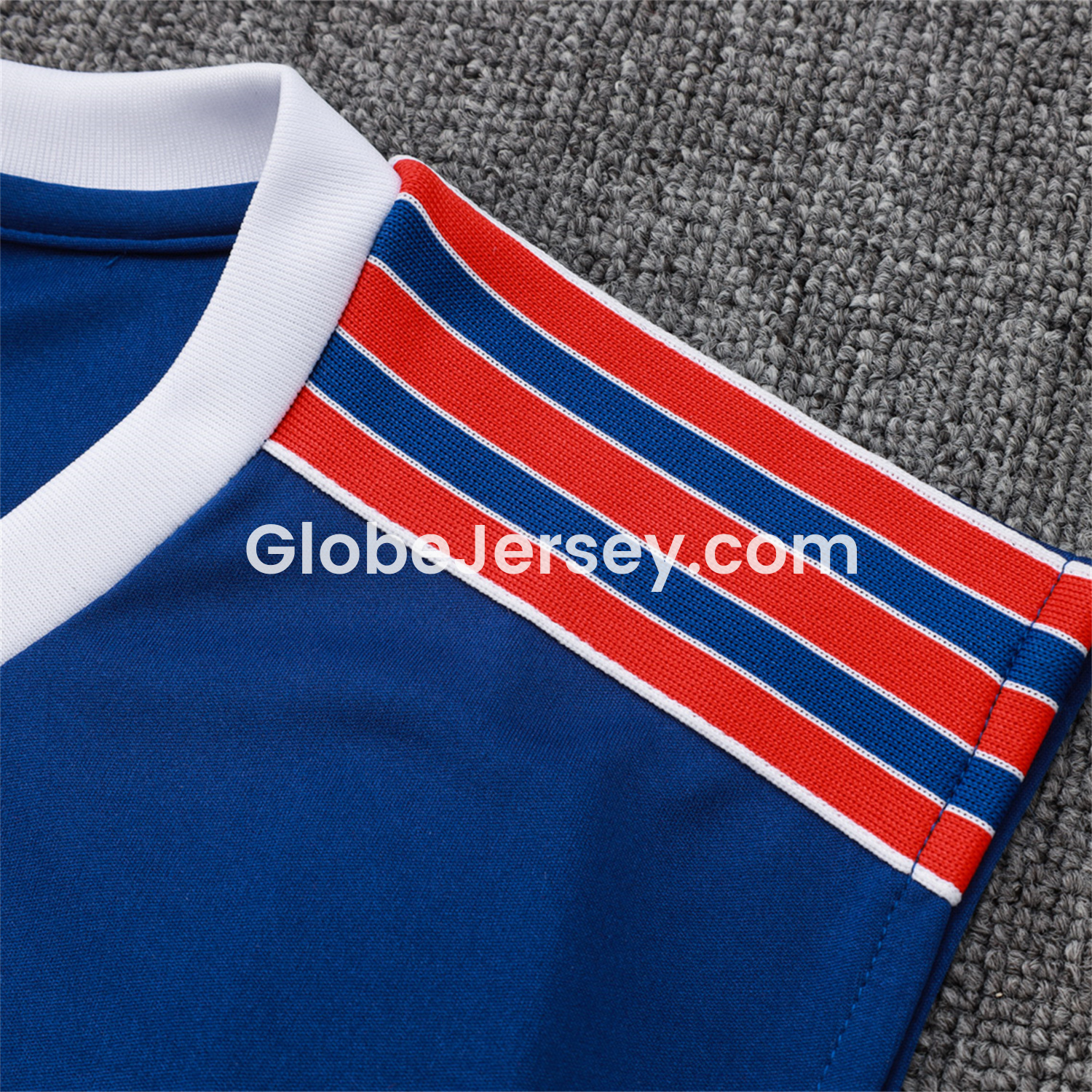 GlobeJersey-Arsenal 25-26 Throwback Trefoil Vest Training Set - Royal Blue Vest and Shorts