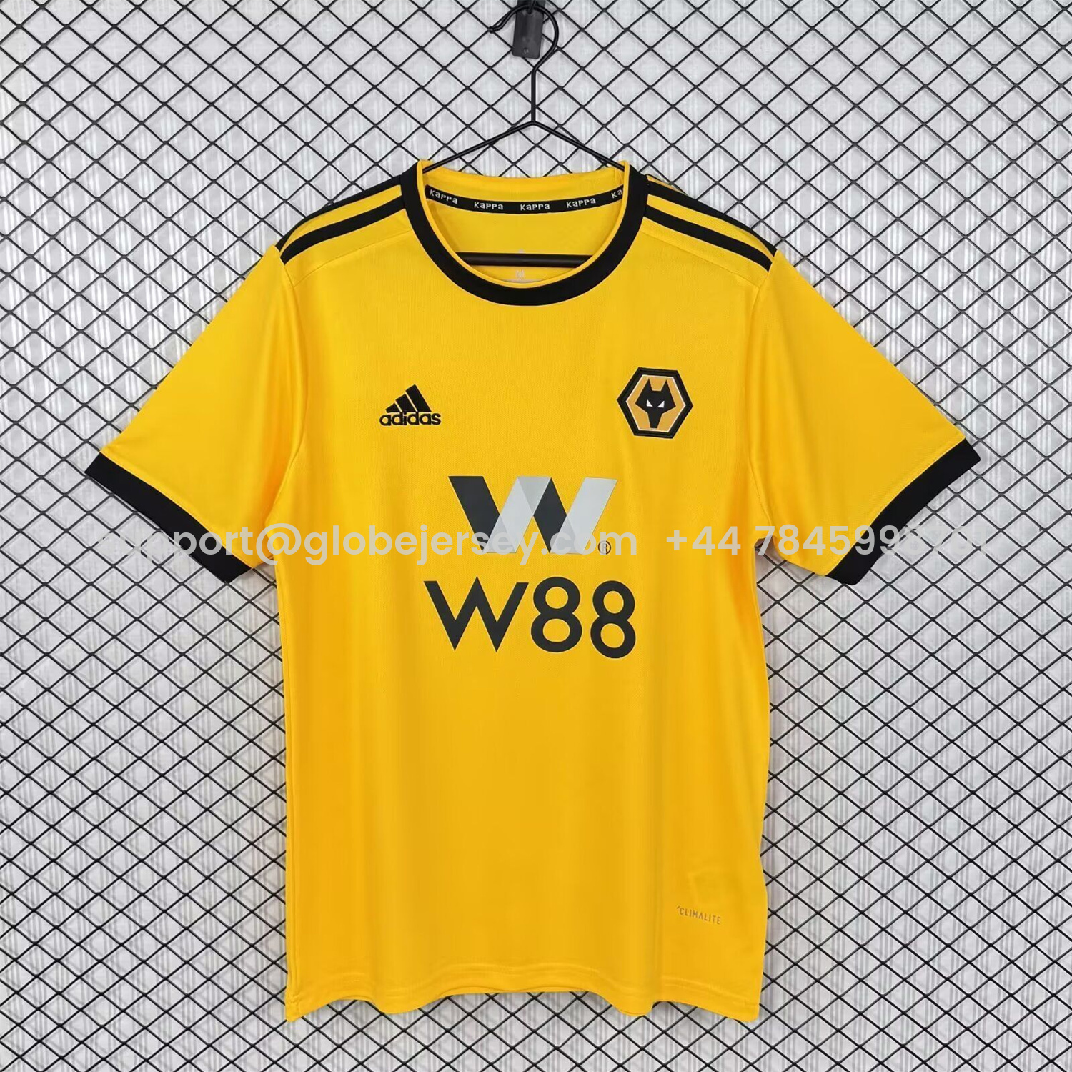GlobeJersey-Retro Wolverhampton Wanderers Wolves 2018-19 Home Jersey