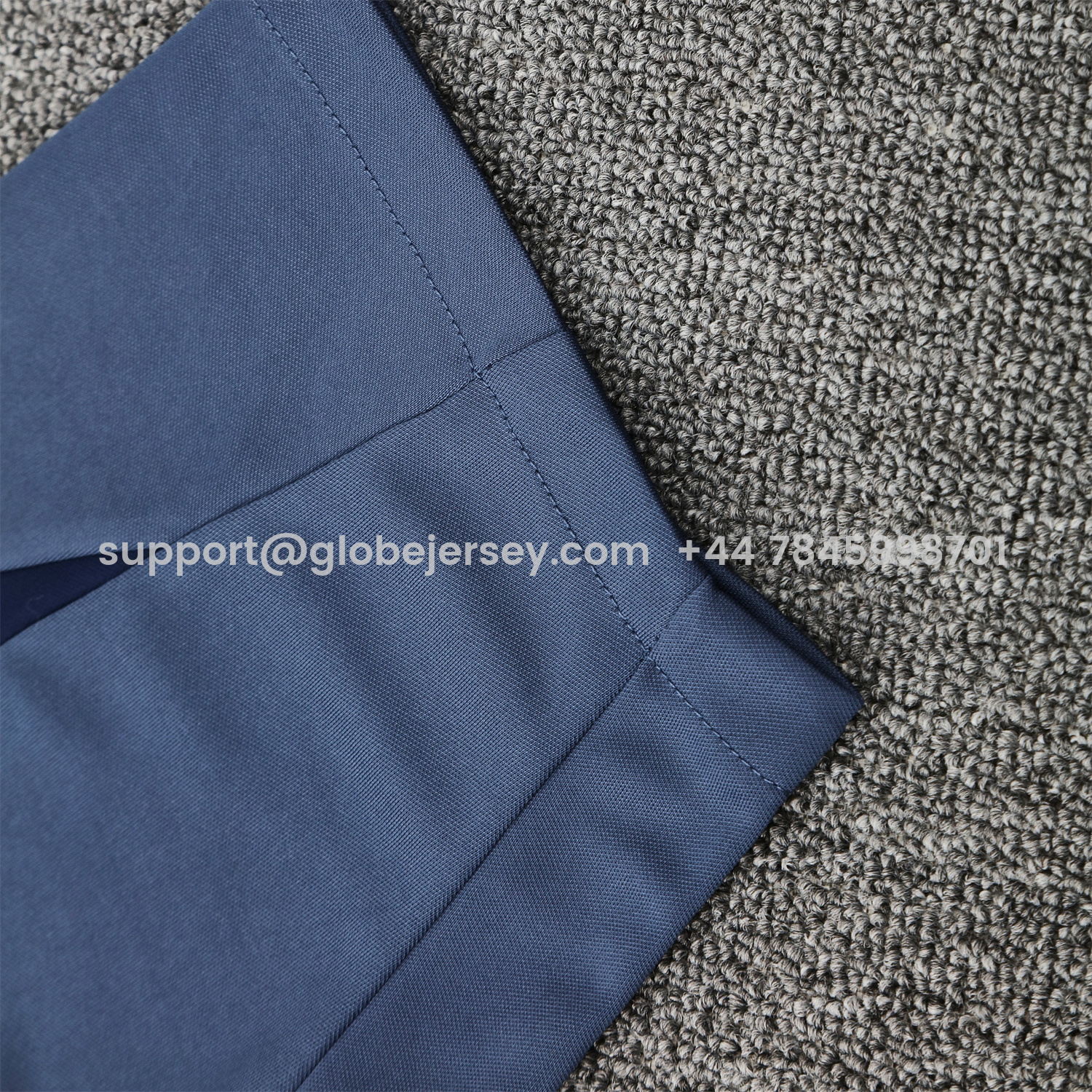 GlobeJersey-Paris Saint-Germain PSG 25-26 Short-Sleeve Training Set - Deep Blue Top & Deep Blue Shorts