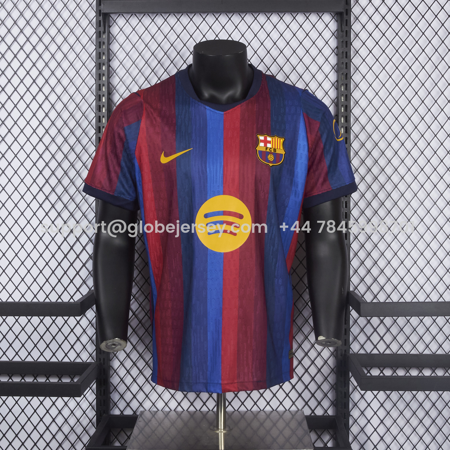 GlobeJersey-Barcelona 26-27 Home Jersey - Player Version