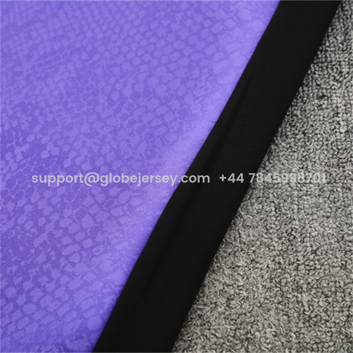 GlobeJersey-Barcelona 25-26 X KB Kids Long Sleeve Training Set - Purple Top & Black Pants