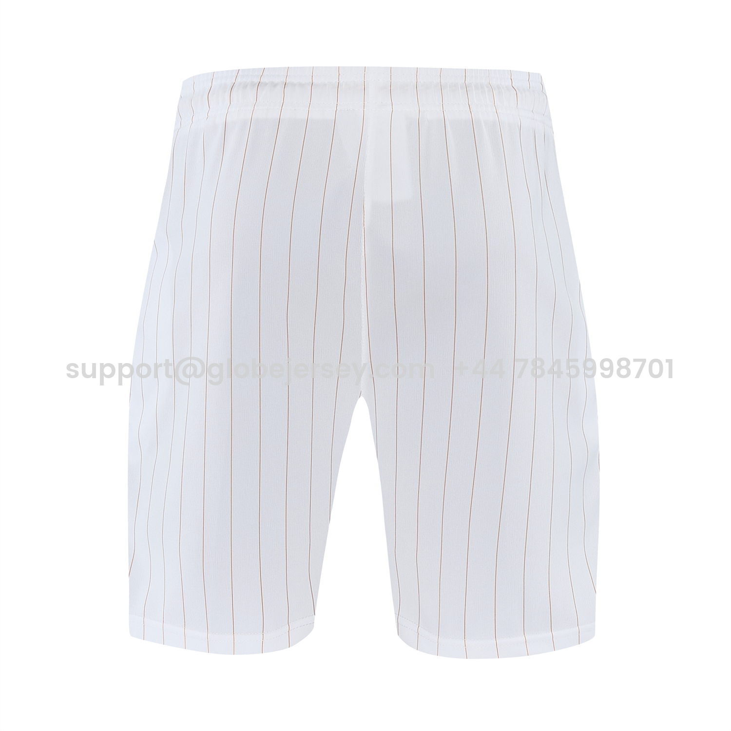 GlobeJersey-Manchester United 25-26 Retro Style Short-Sleeve Training Set - White With Thin Black Stripes Top & Pants