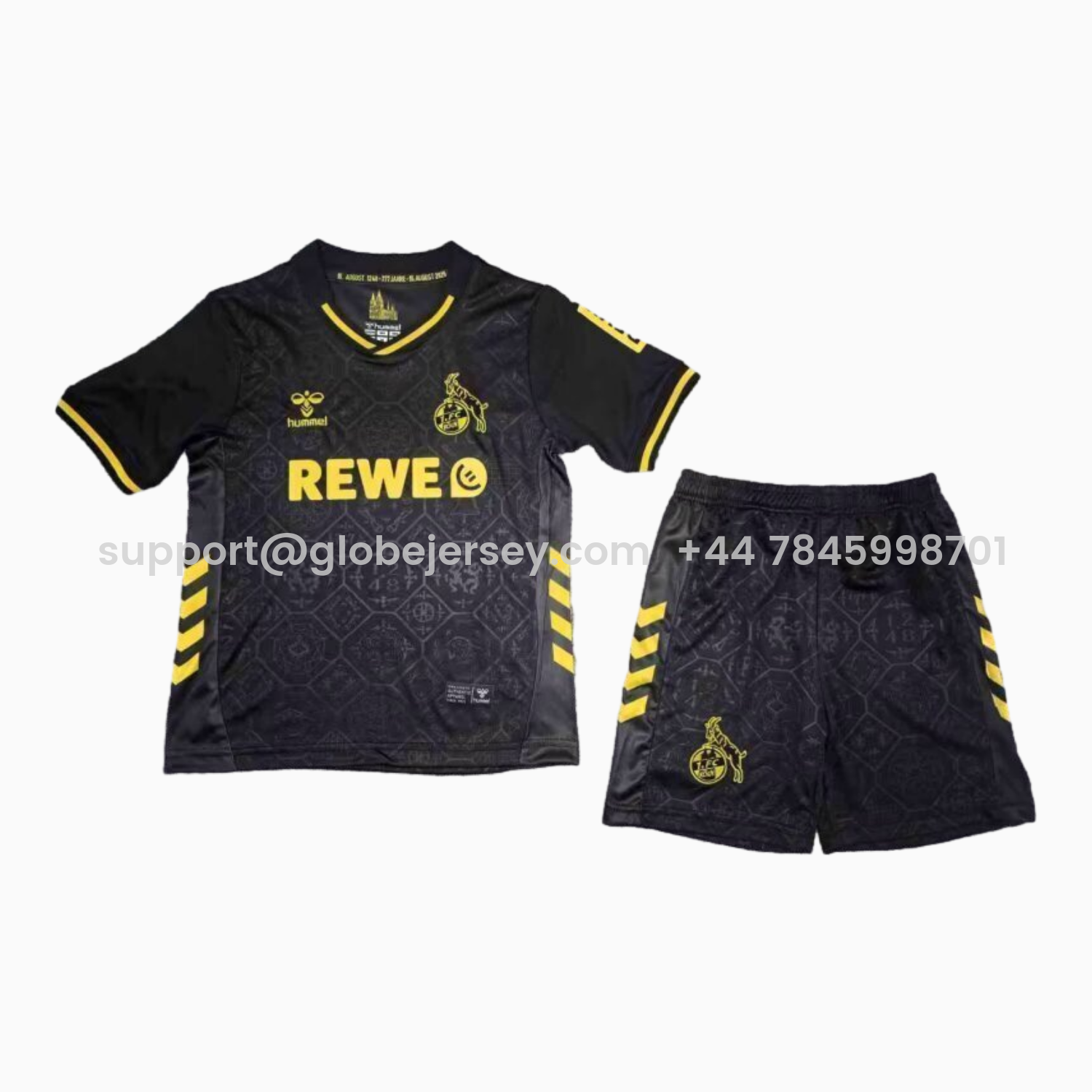 GlobeJersey-1. FC Köln 25-26 Third Black Kids Kit