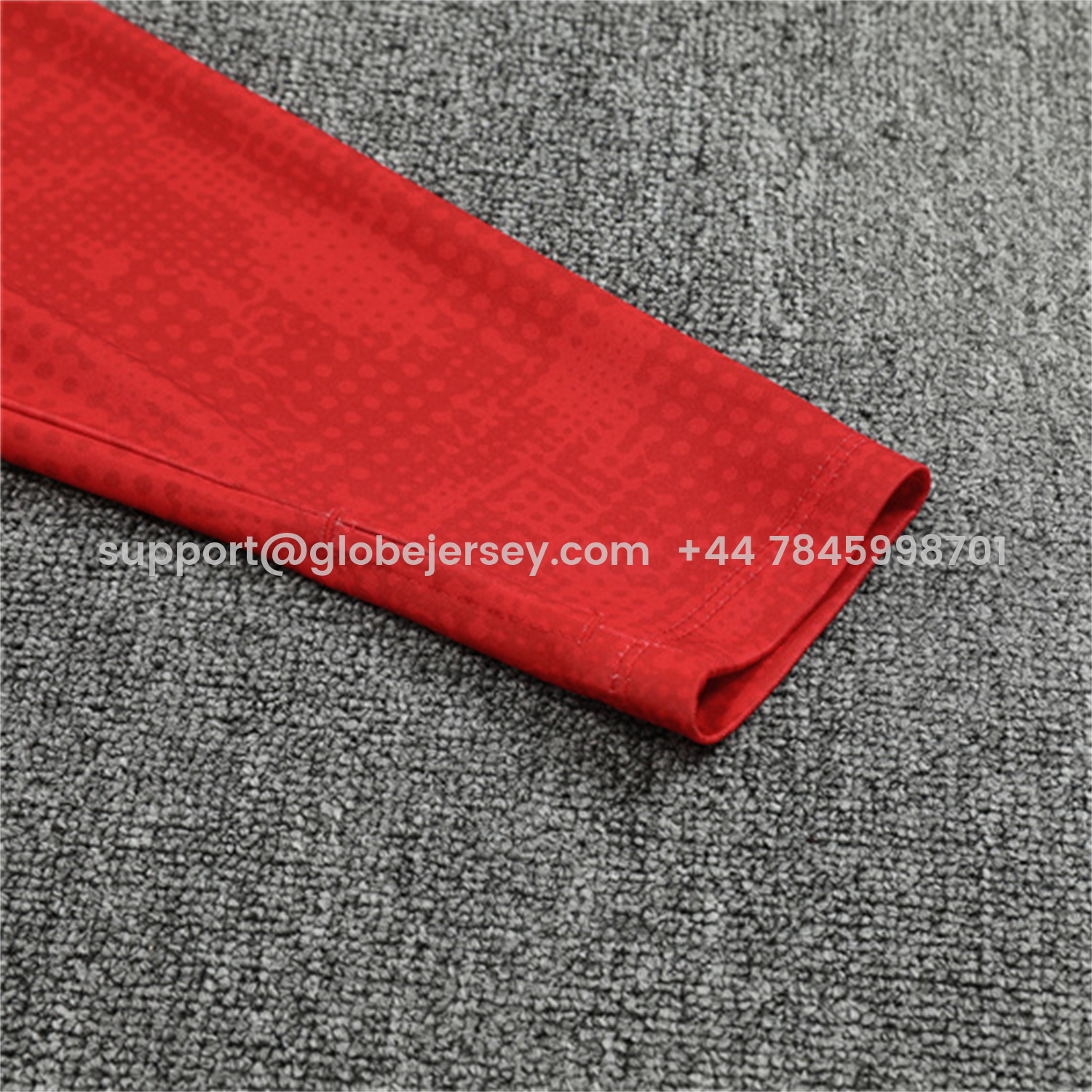 GlobeJersey-AC Milan 25-26 Long Sleeve Training Set - Red Top & Black Pants