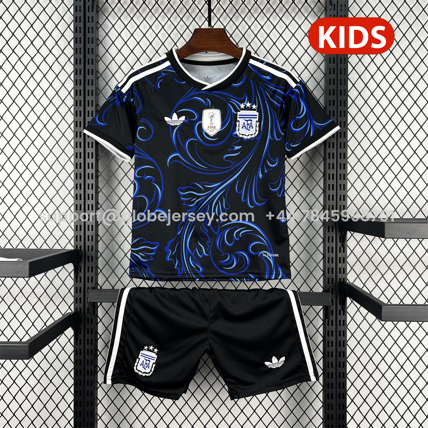 GlobeJersey-Argentina 2026 Away Kids Kit