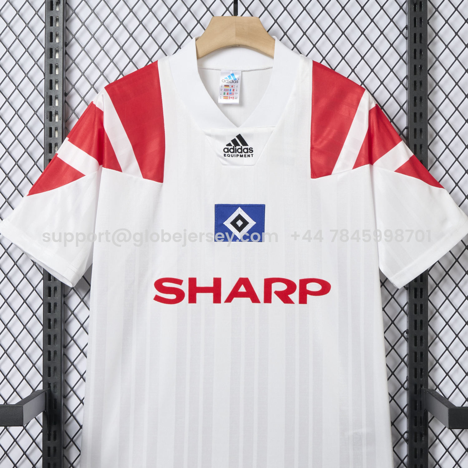 GlobeJersey-Retro Hamburger SV 1992-93 Home Jersey