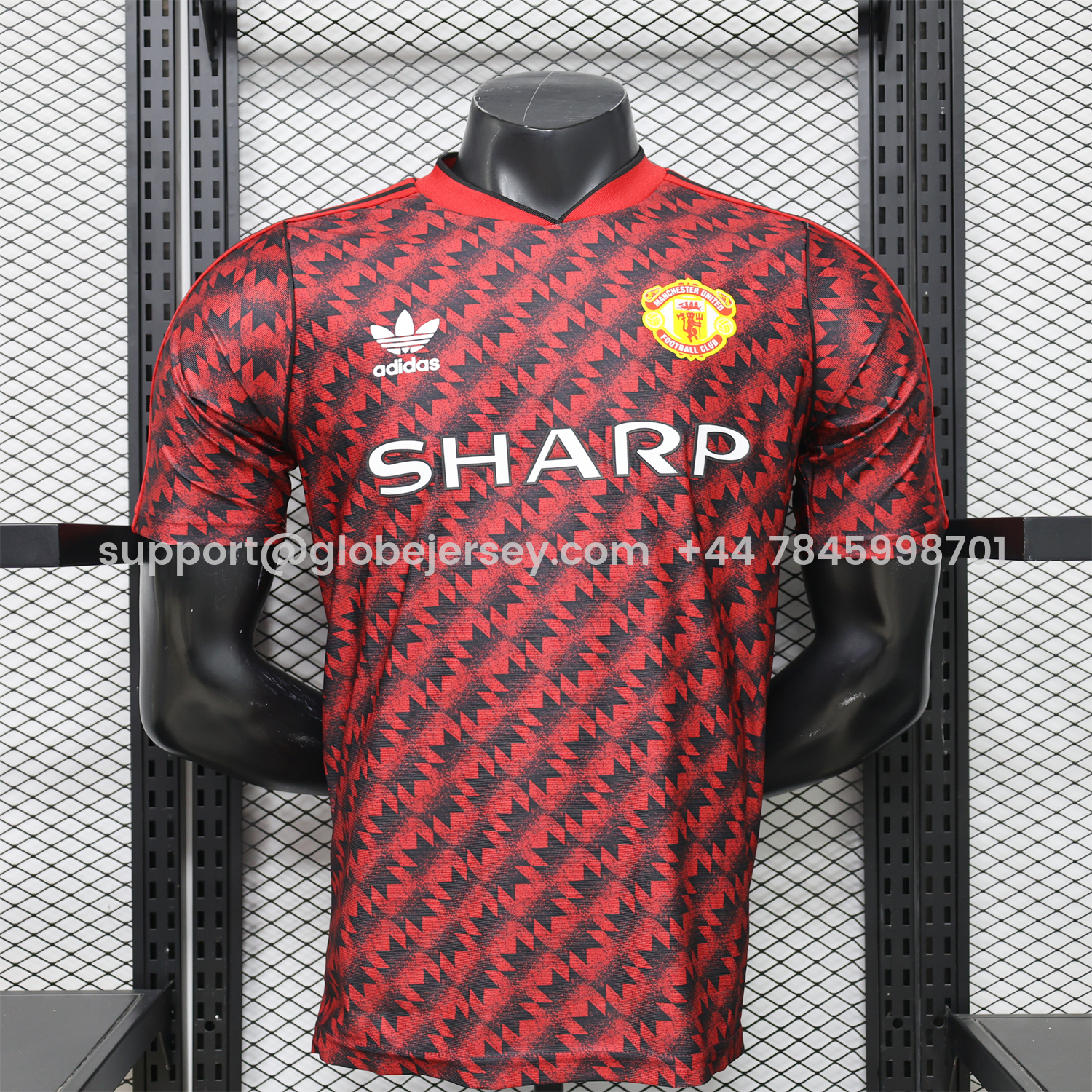 GlobeJersey-Manchester United 26-27 Terrace Icon Retro Casual Style Red Jersey - Player Version
