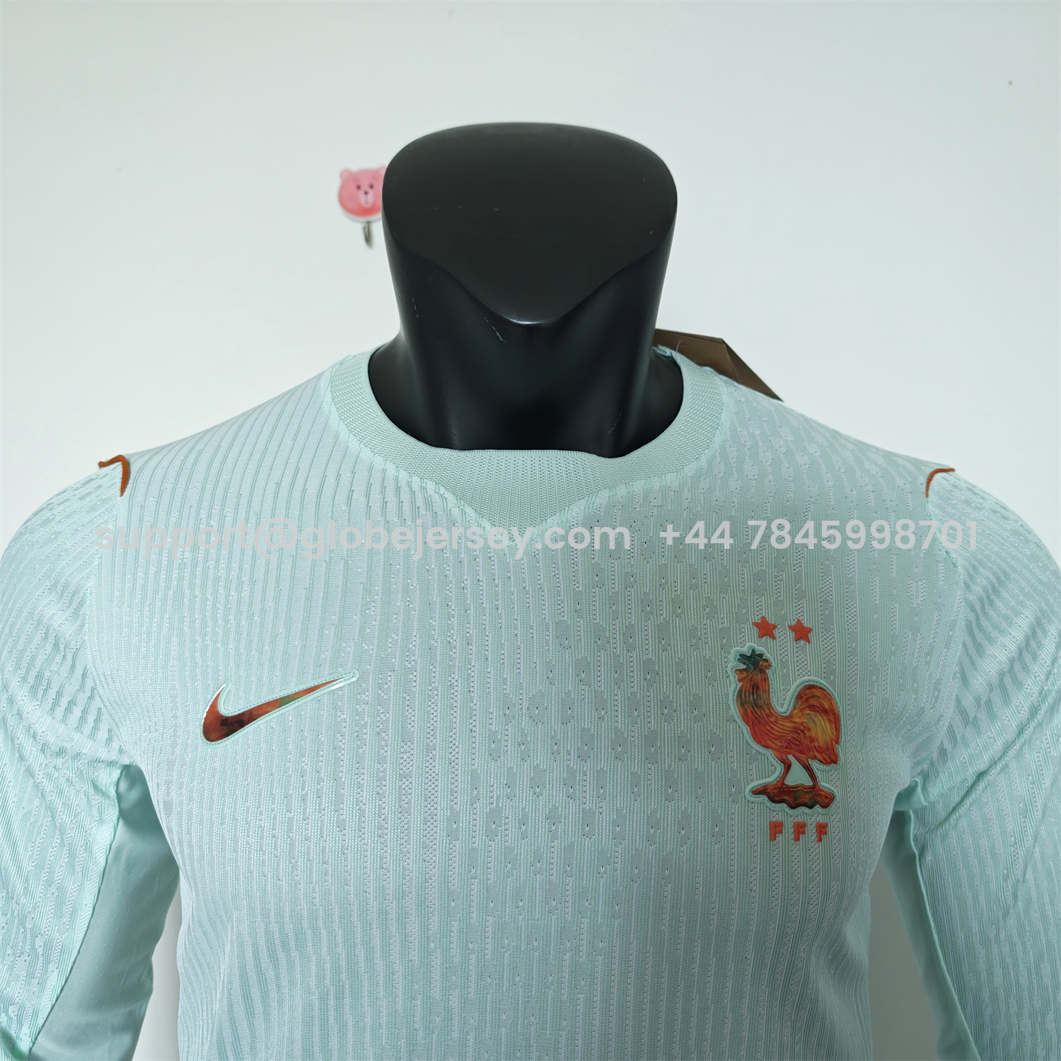 GlobeJersey-France 2026 Away Mint Green Long Sleeves Jersey - Player Version