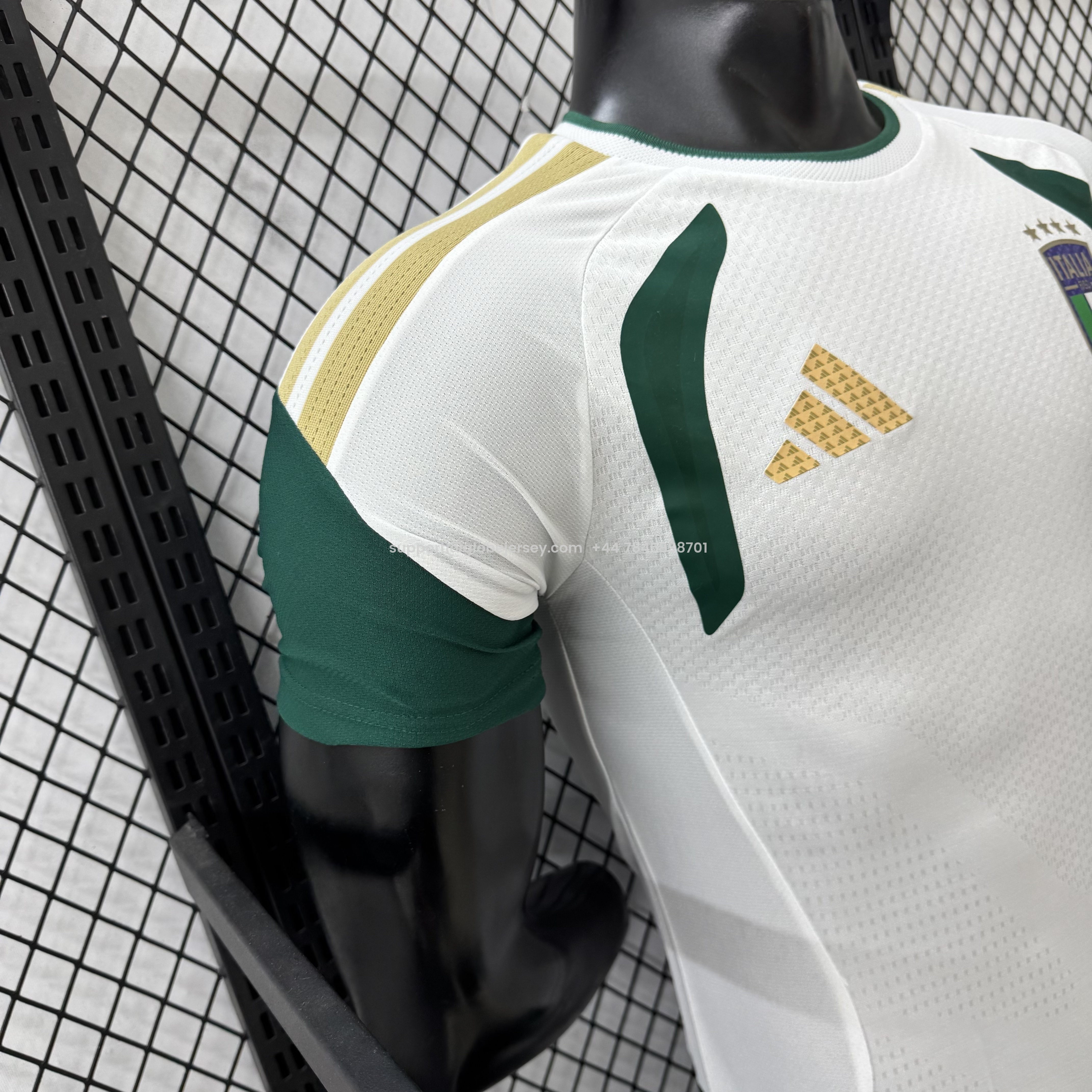 GlobeJersey-Italy 2026 White Pre-Match Training Jersey - Player Version