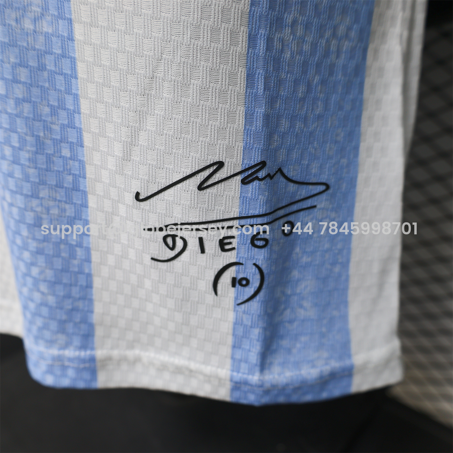 GlobeJersey-Argentina 2026 Blue And White Diego Memory Special Jersey - Player Version