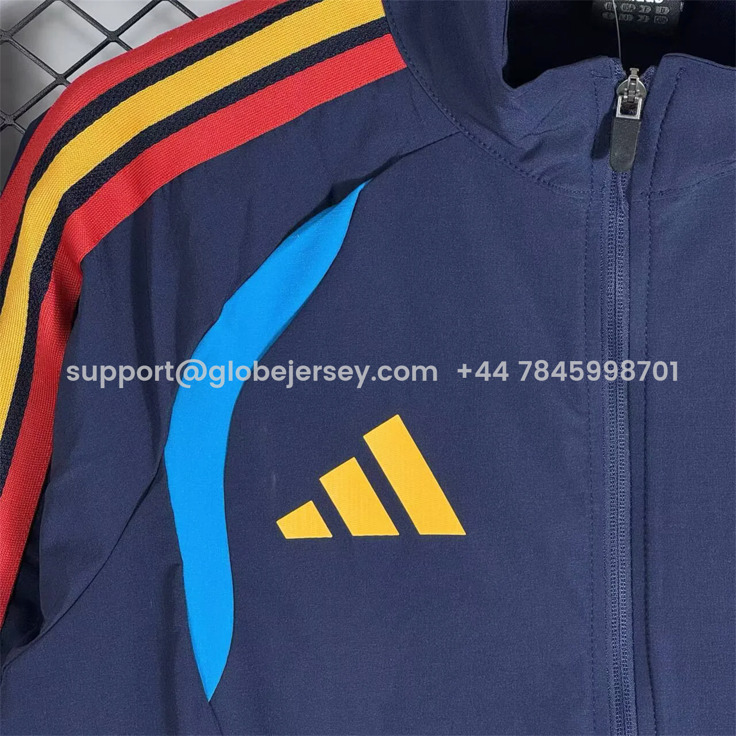 GlobeJersey-Spain 2026 Windbreaker Training Set - Blue Top and Pants