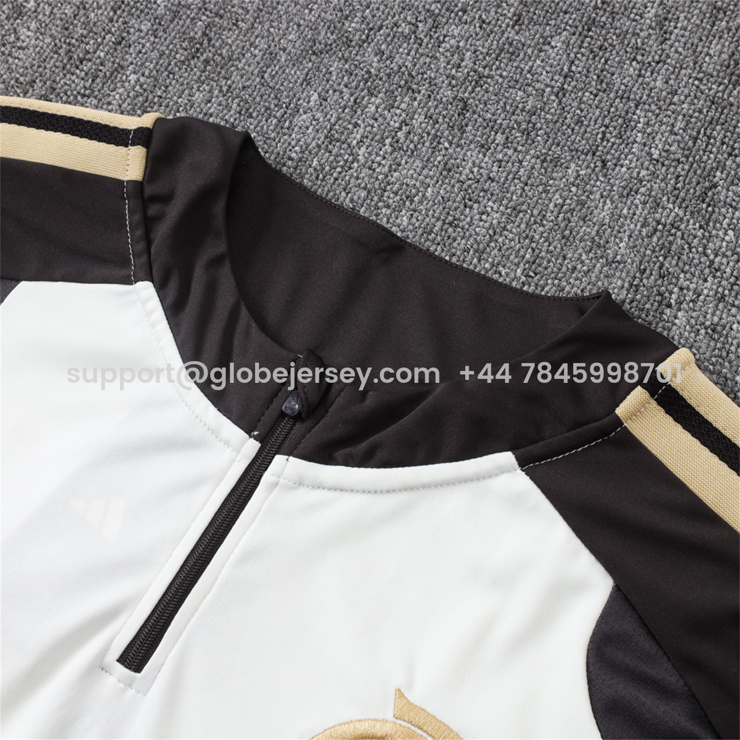 GlobeJersey-Flamengo 2026 Long Sleeve Training Set - White Top & Black Pants