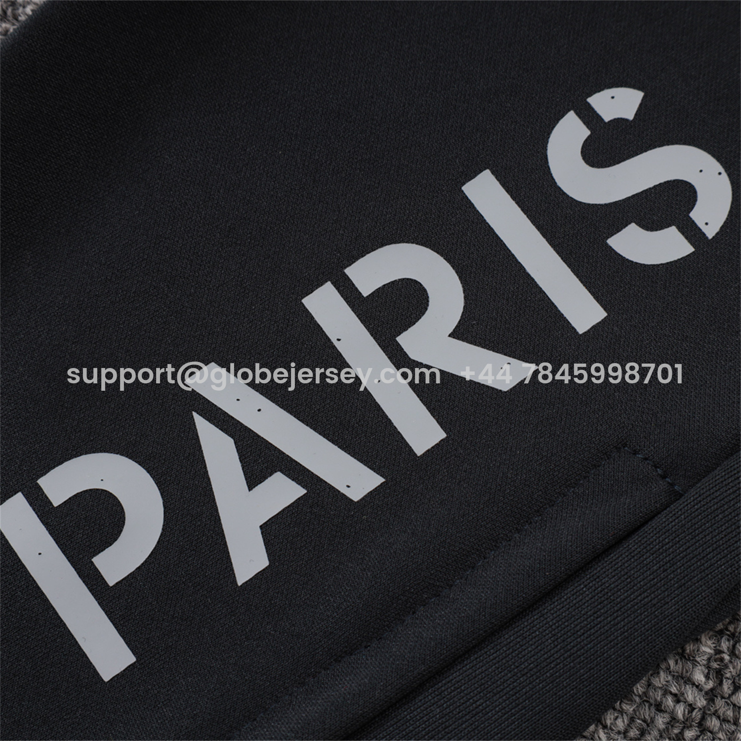GlobeJersey-Paris Saint-Germain PSG 25-26 Jacket Training Tracksuit - Pure Black top & Pants