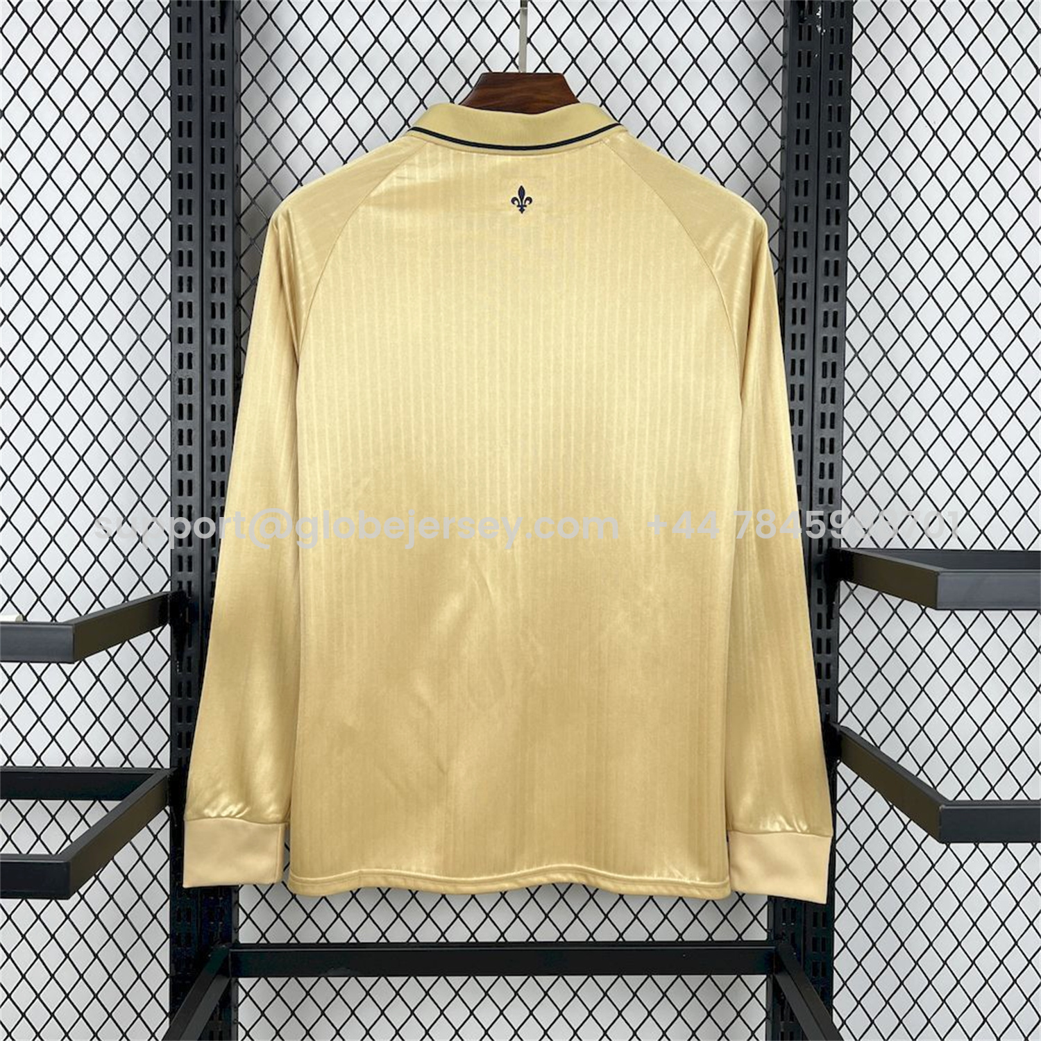 GlobeJersey-FC Versailles 25-26 Gold L'Élégant Special Long Sleeves Jersey - Fans Version