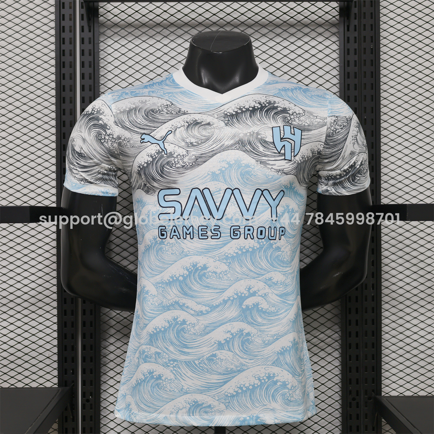 GlobeJersey-Al Hilal Riyadh Crescent 25-26 Blue Grey Special Jersey - Player Version