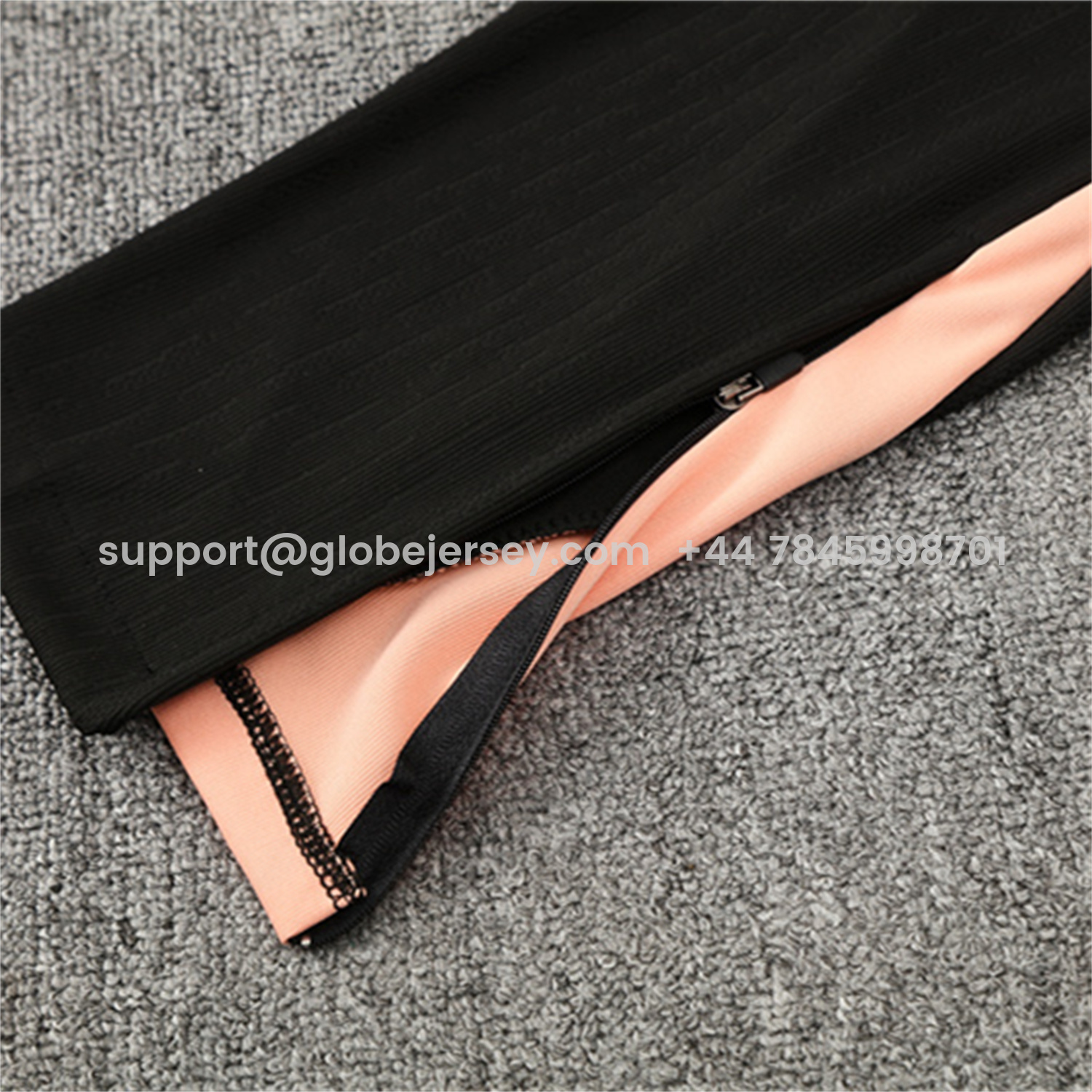 GlobeJersey-France 25-26 Long Sleeve Training Set - Player Version - Black Top and Pants