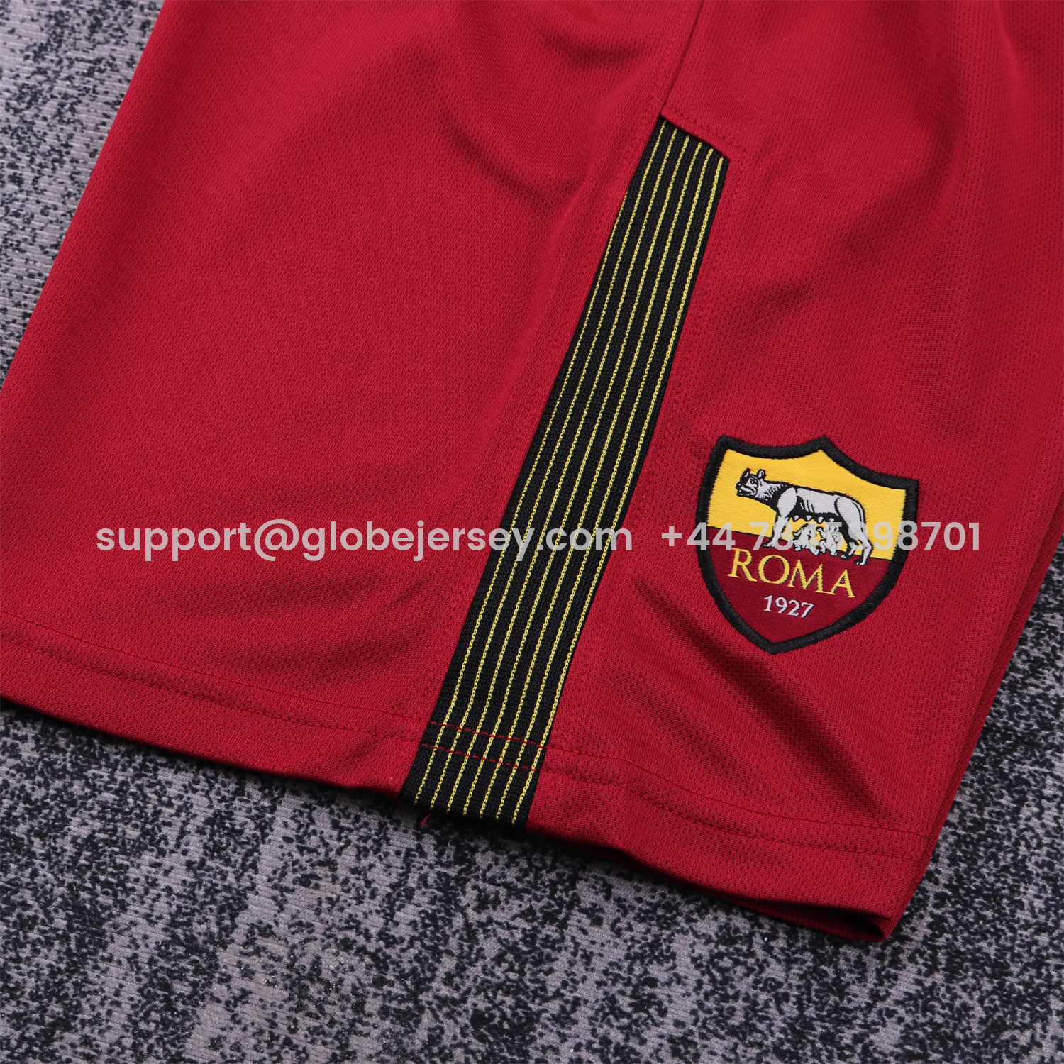 GlobeJersey-Retro Roma 2017-18 Home Kids Kit