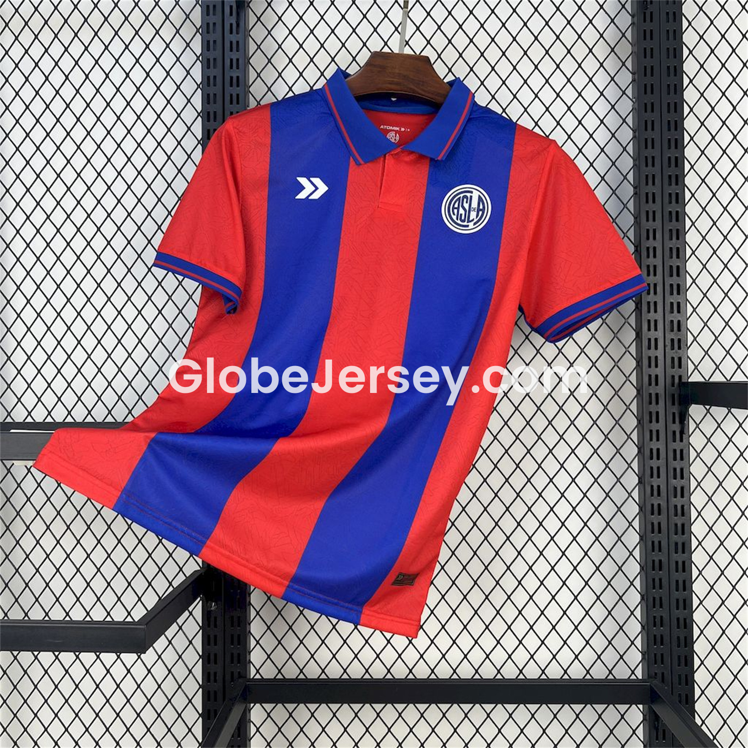GlobeJersey-San Lorenzo 25-26 Home Unsponsored Jersey - Fans Version