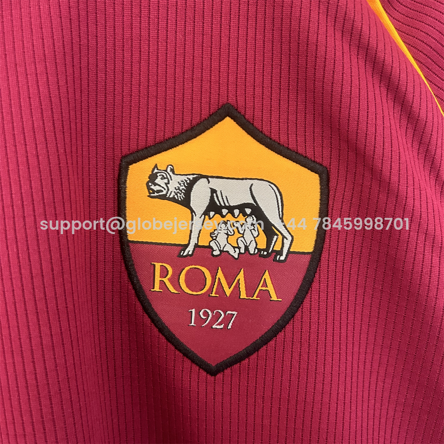 GlobeJersey-AS Roma 25-26 Home Unsponsored Jersey - Fans Version