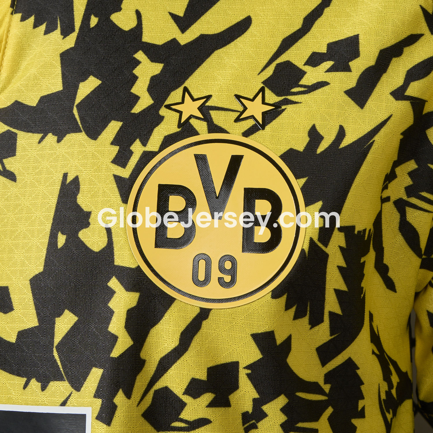 GlobeJersey-Dortmund 25-26 Black Disordered Texture Yellow Special Jersey - Player Version