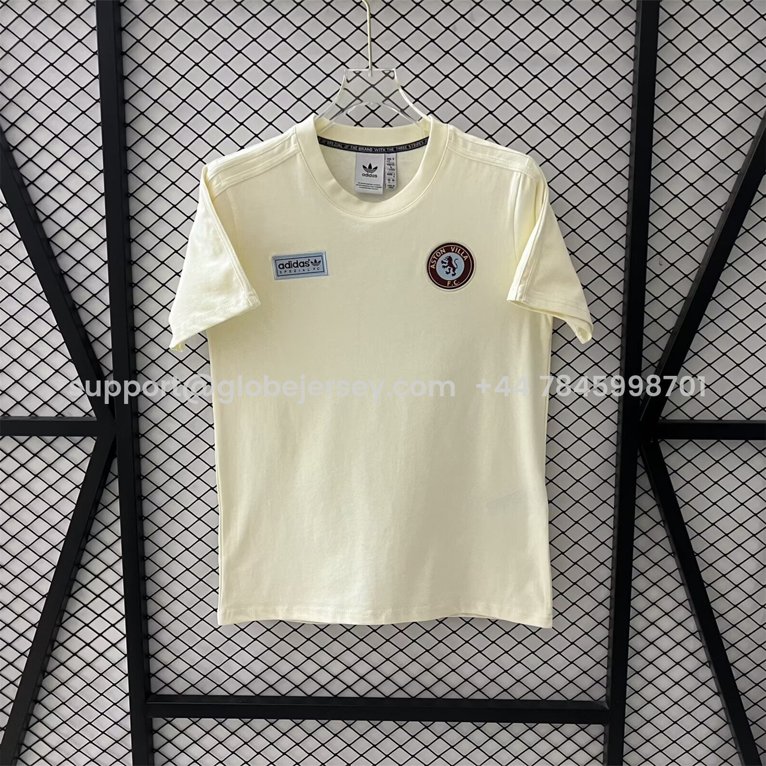 GlobeJersey-Aston Villa 25-26 Beige Casual Shirt