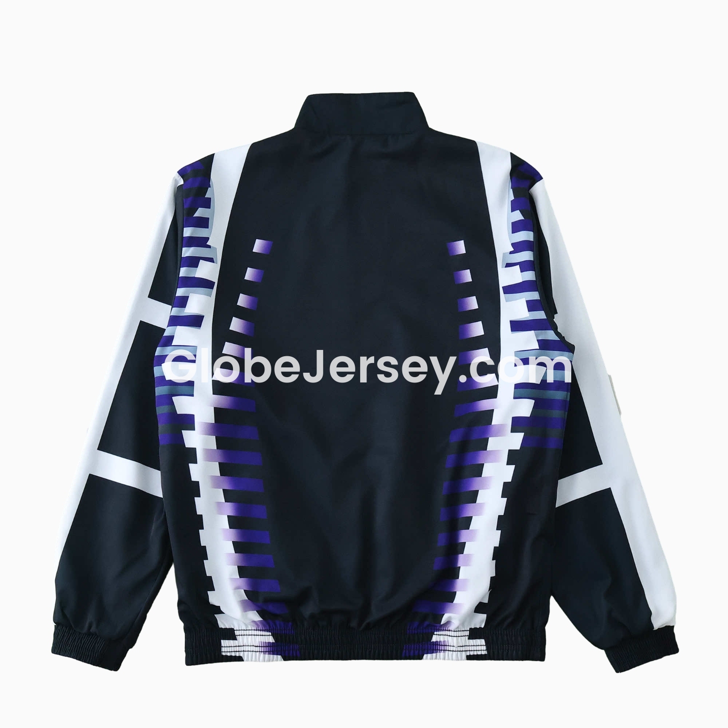 GlobeJersey-Retro Real Madrid 1997-98 Third Double Sided Reversible Windbreaker - Black & Blue