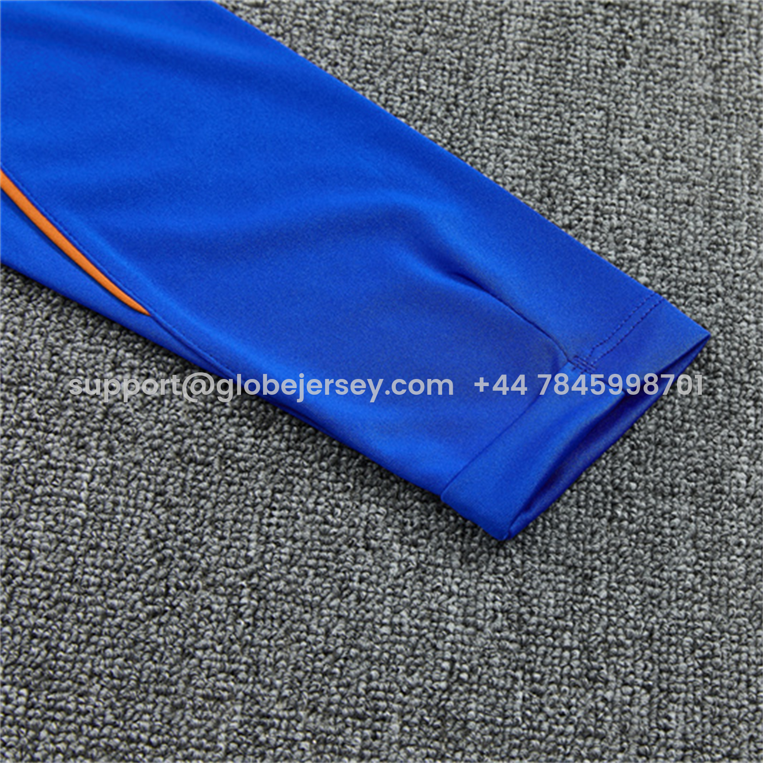 GlobeJersey-France 2026 Long Sleeve Training Set - Royal Blue Top & Pants