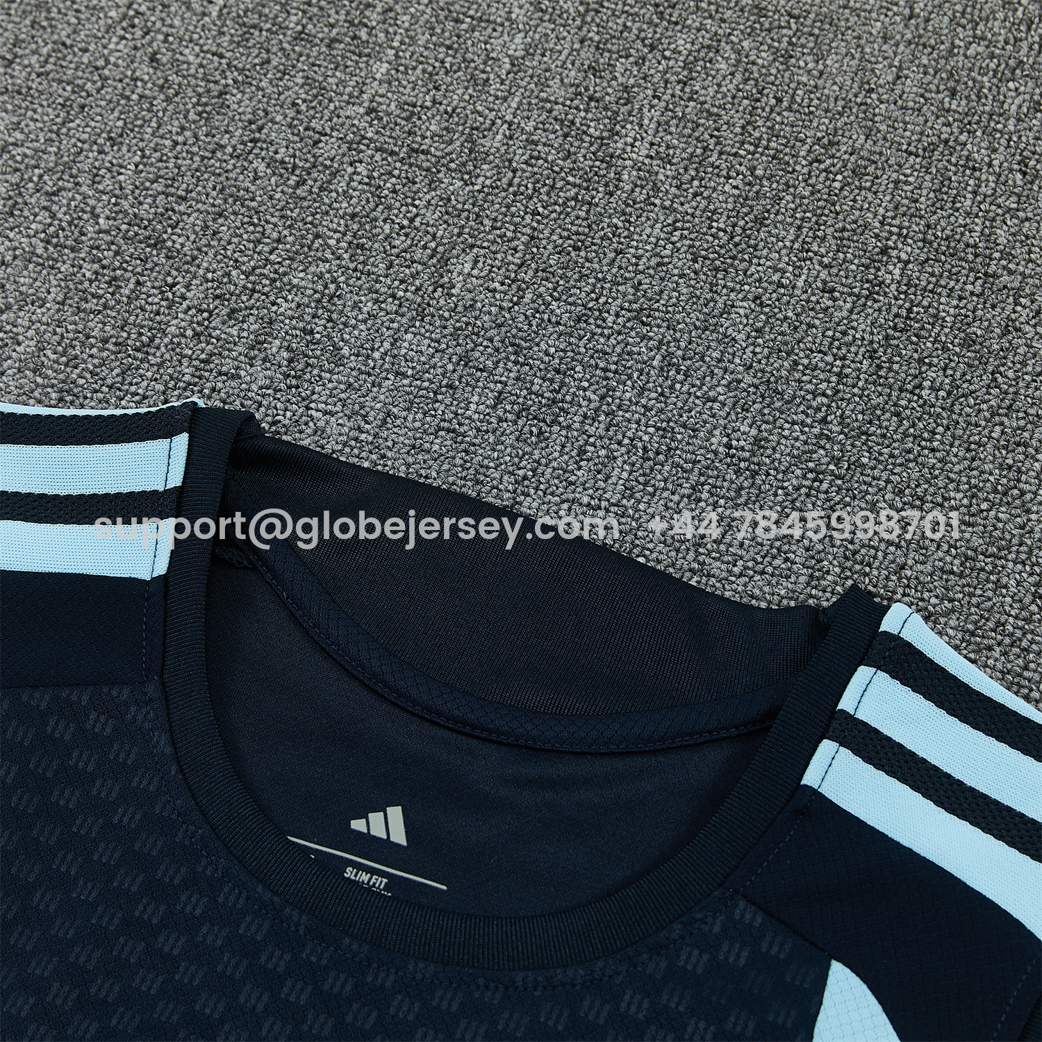 GlobeJersey-Argentina 2026 Vest Training Set - Dark Blue Top & Dark Blue Pants