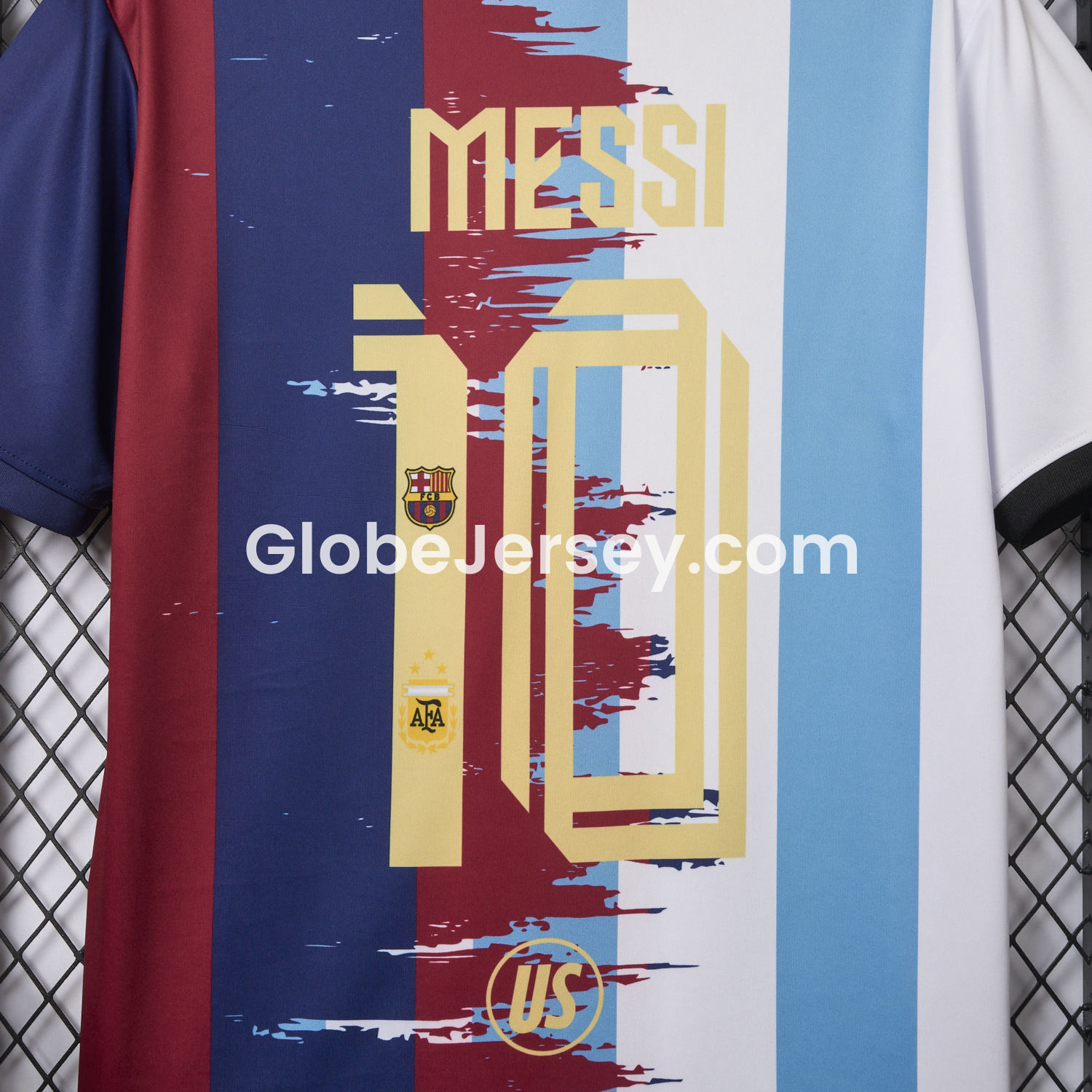GlobeJersey-Messi Argentina & Barcelona Special Jersey - Fans Version