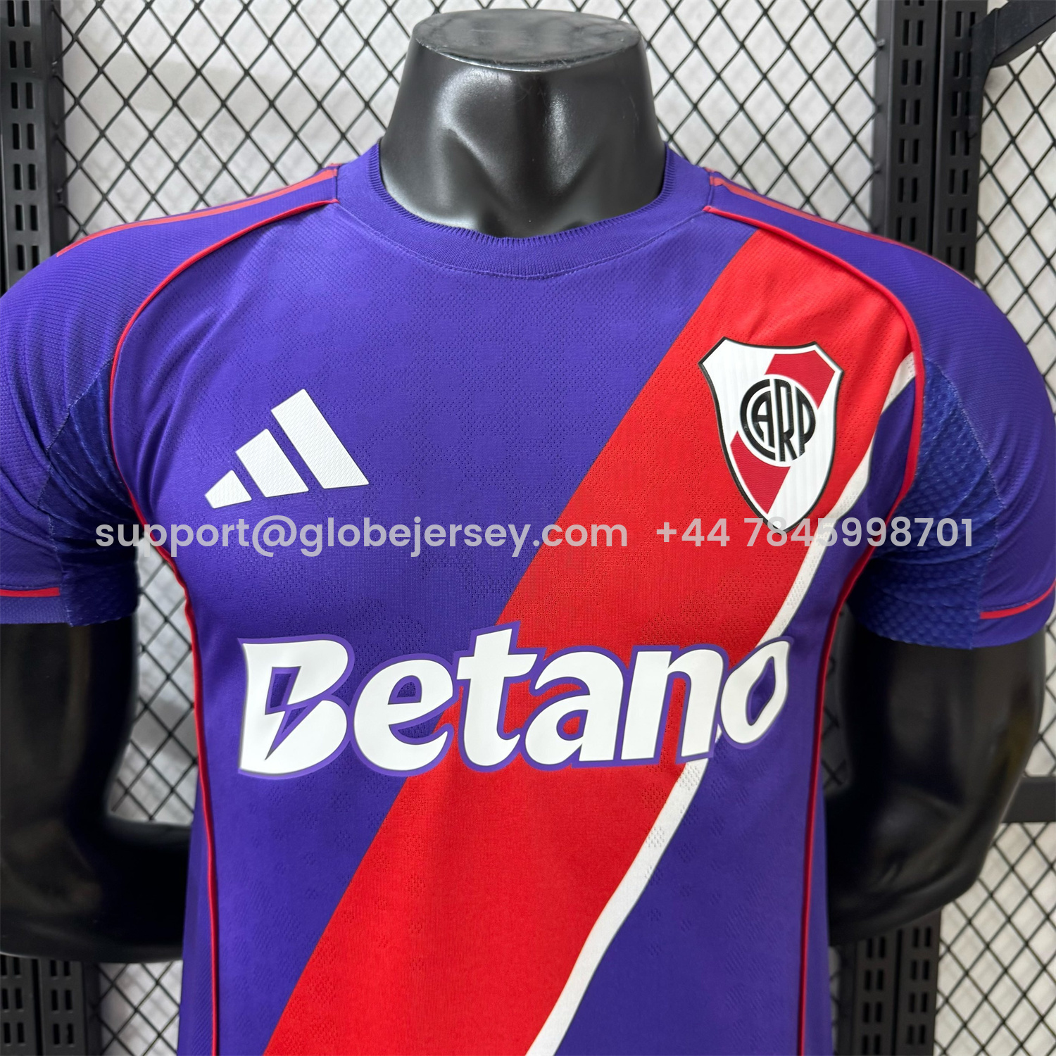 GlobeJersey-River Plate 25-26 Purple Third Jersey - Player Version