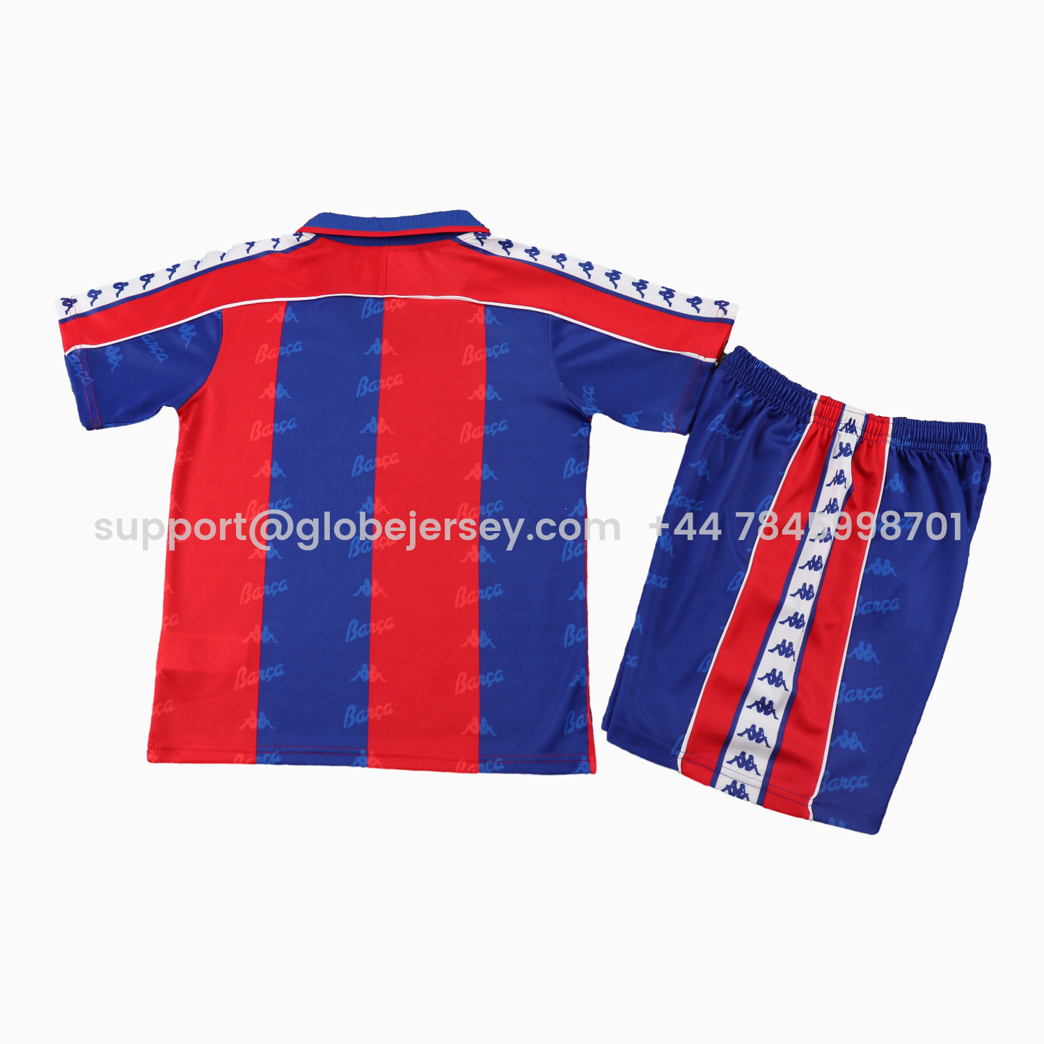 GlobeJersey-Retro Barcelona 1992-95 Home Kids Kit