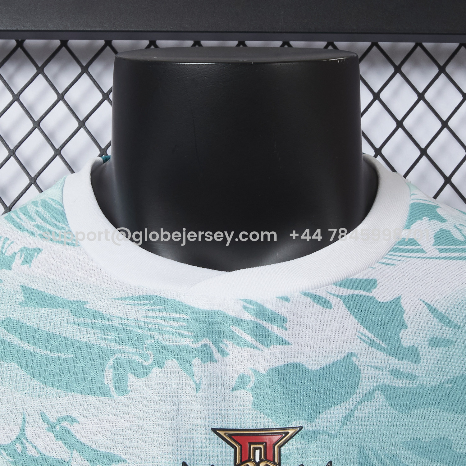 GlobeJersey-Portugal 2026 Away White And Cyan Jersey - Player Version