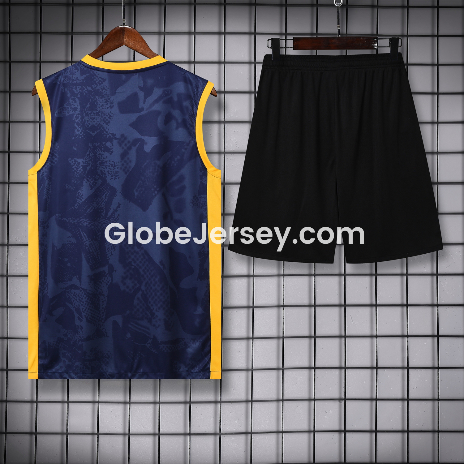 GlobeJersey-Inter Milan 25-26 Vest Training Set - Deep Blue Camouflage