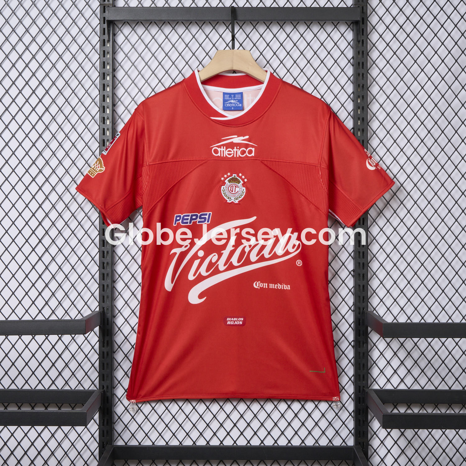 GlobeJersey-Retro Toluca 2000-01 Home Jersey