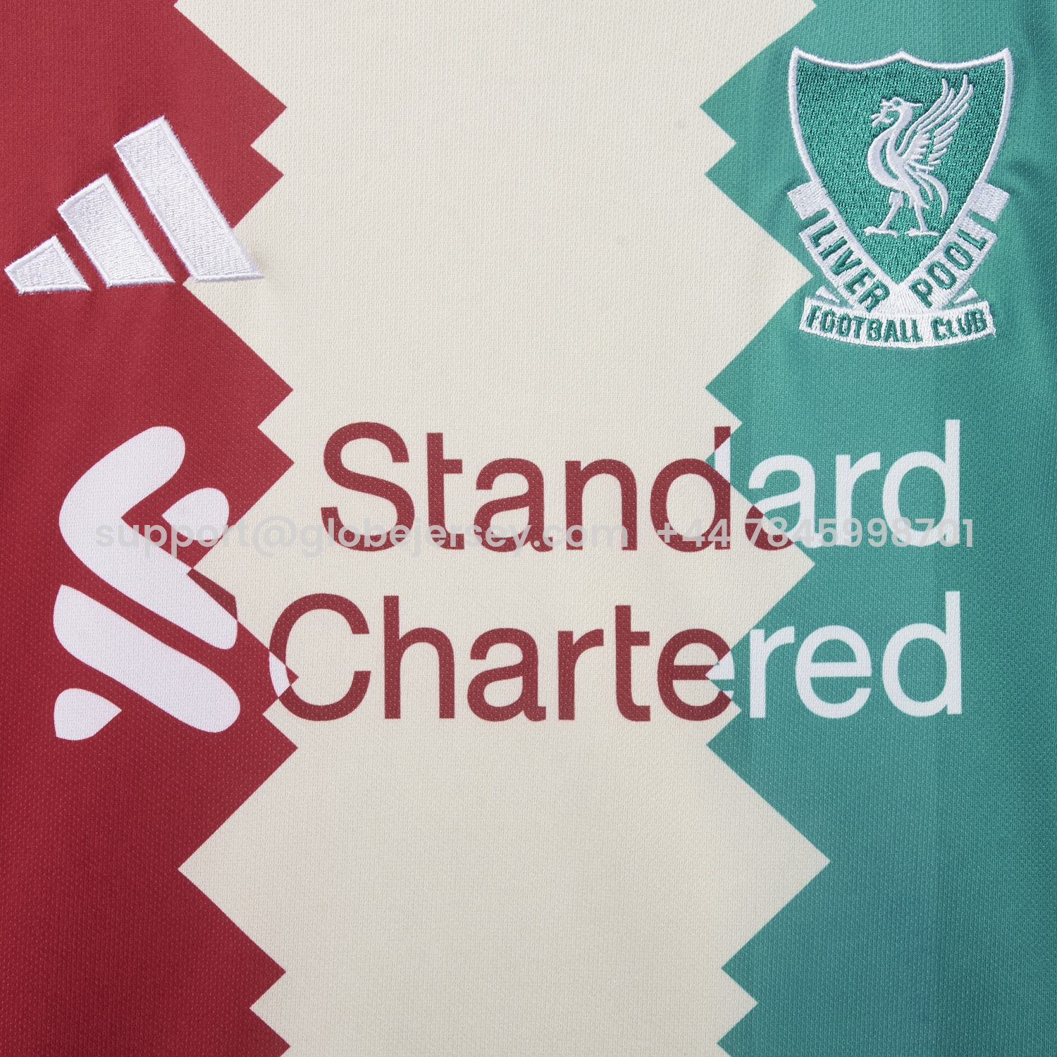 GlobeJersey-Liver.pool 25-26 Tricolor Shirt - Fans Version