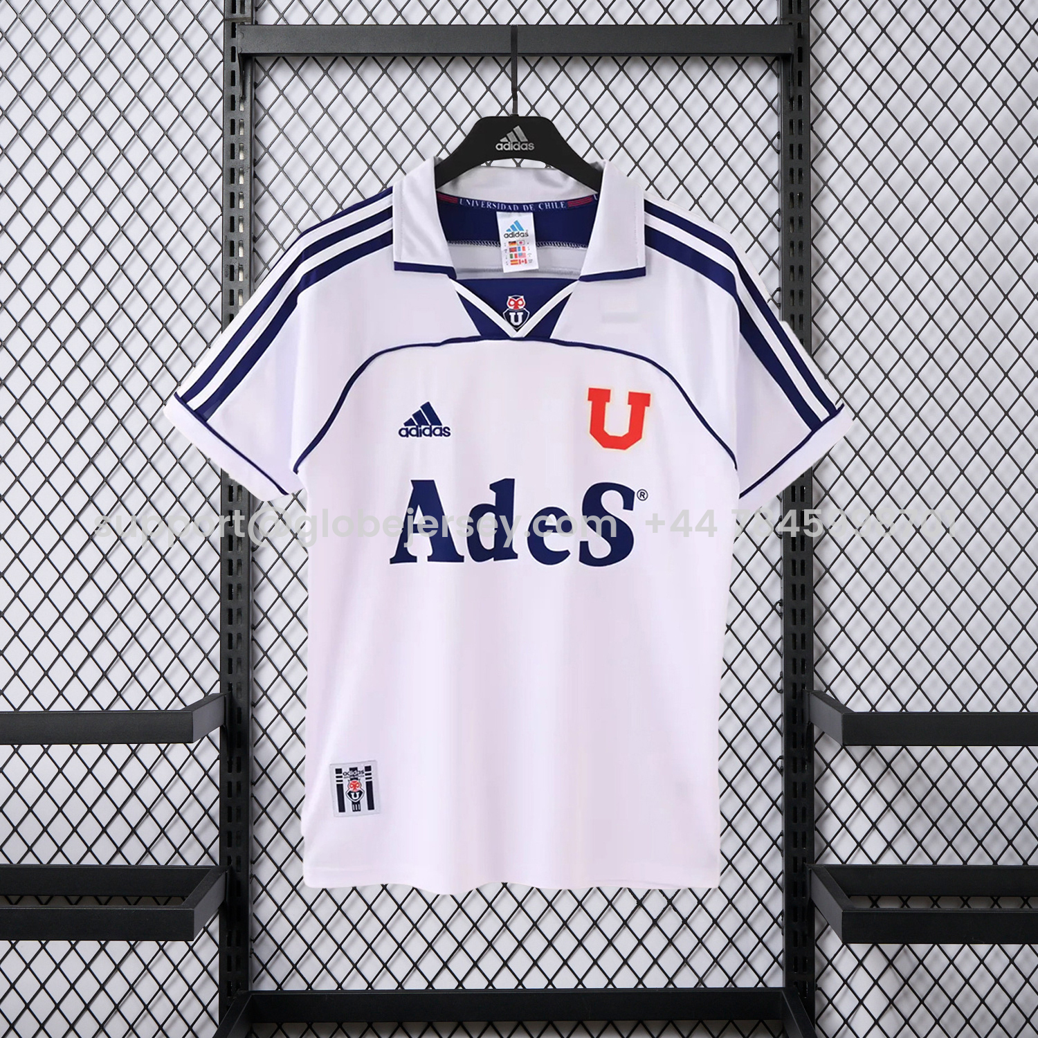 GlobeJersey-Retro Universidad De Chile 1999-00 Away White Jersey