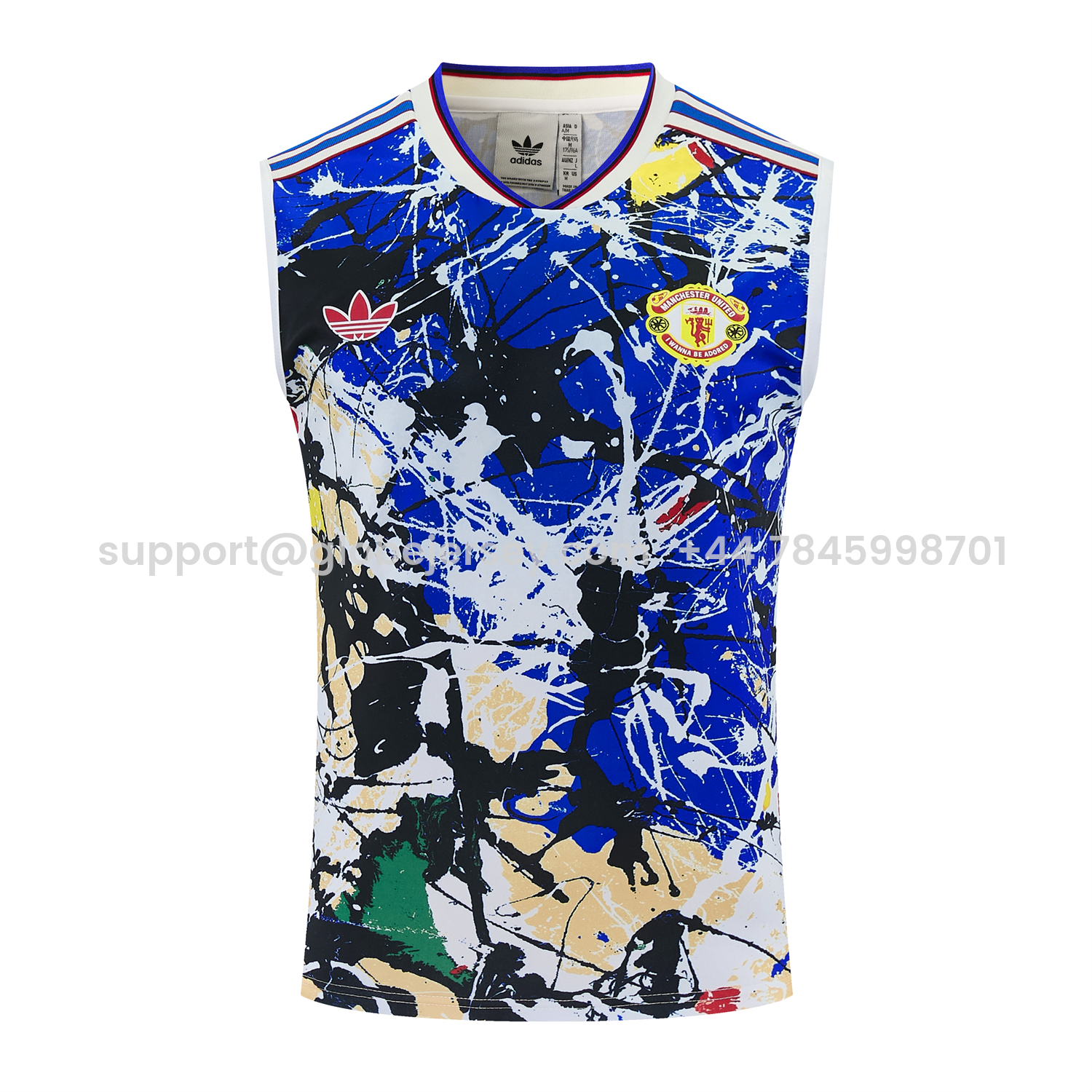 GlobeJersey-Manchester United 26-27 Retro Style Vest Training Set - Colors Top & Colors Pants