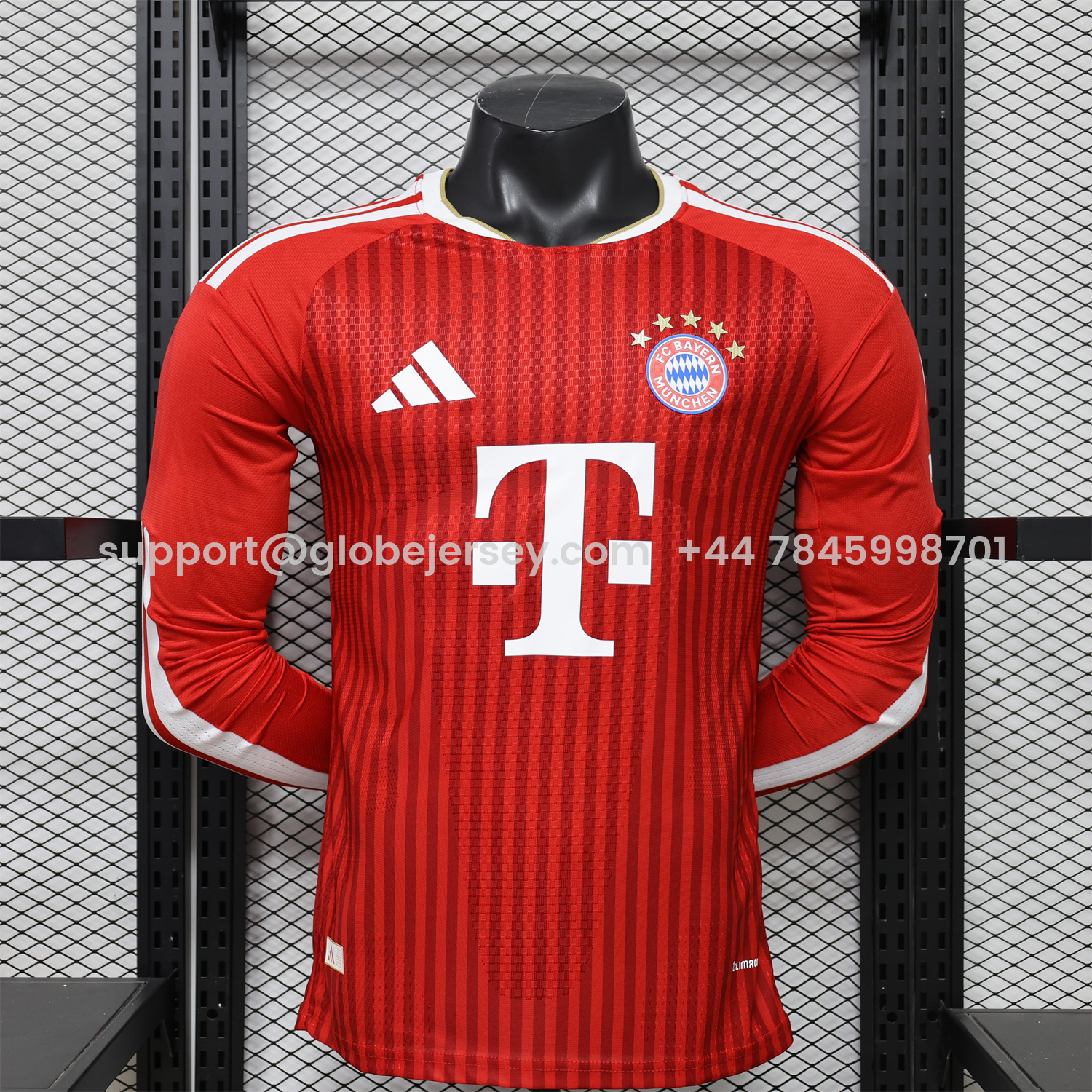 GlobeJersey-Bayern Munich 26-27 Home Long Sleeves Jersey - Player Version
