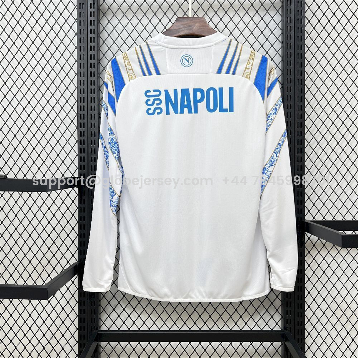 GlobeJersey-Napoli 25-26 CocaCola White Special Jersey - Fans Version