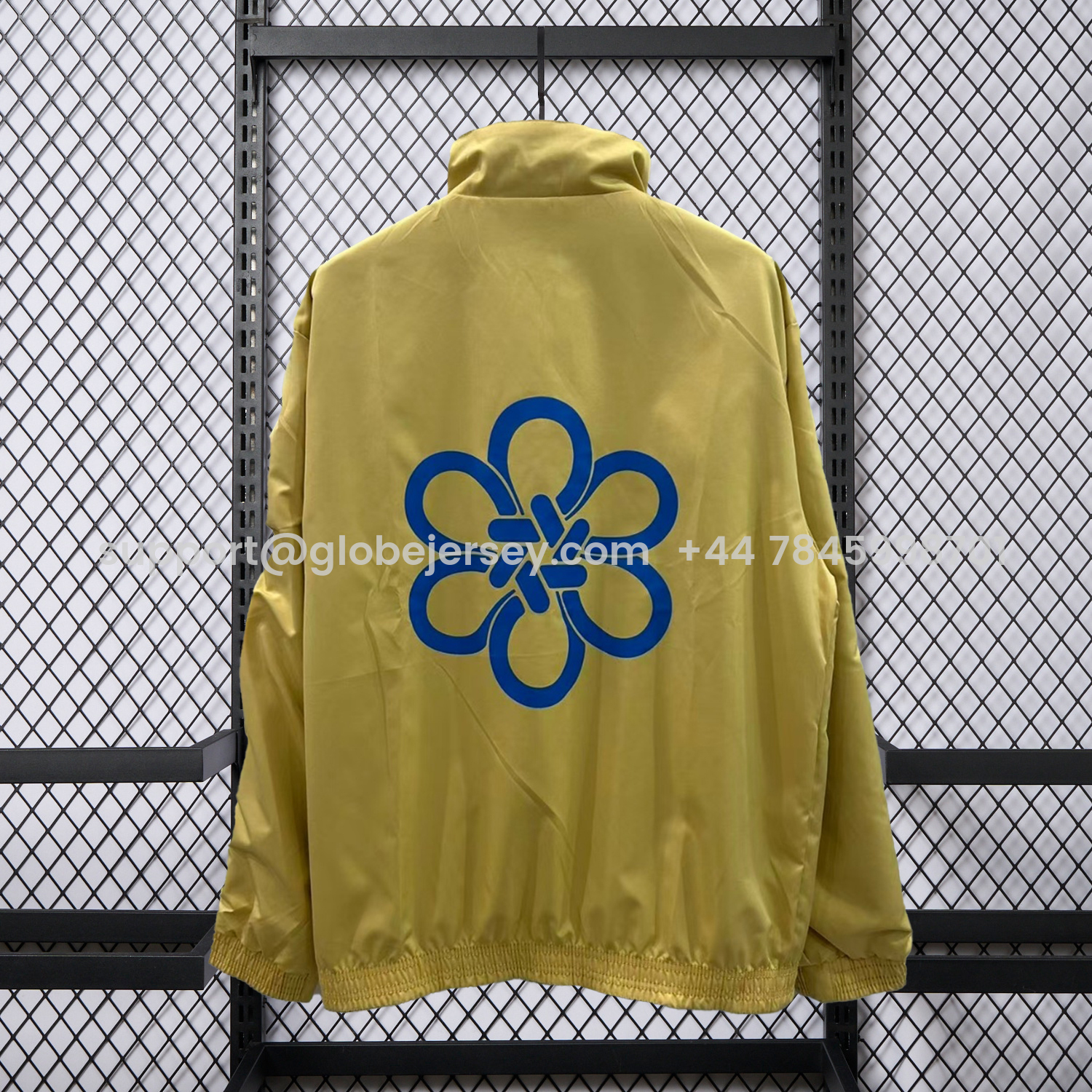 GlobeJersey-Real Madrid 25-26 Cultural Story Chinese Lucky Double Sided Windbreaker Jacket - Blue