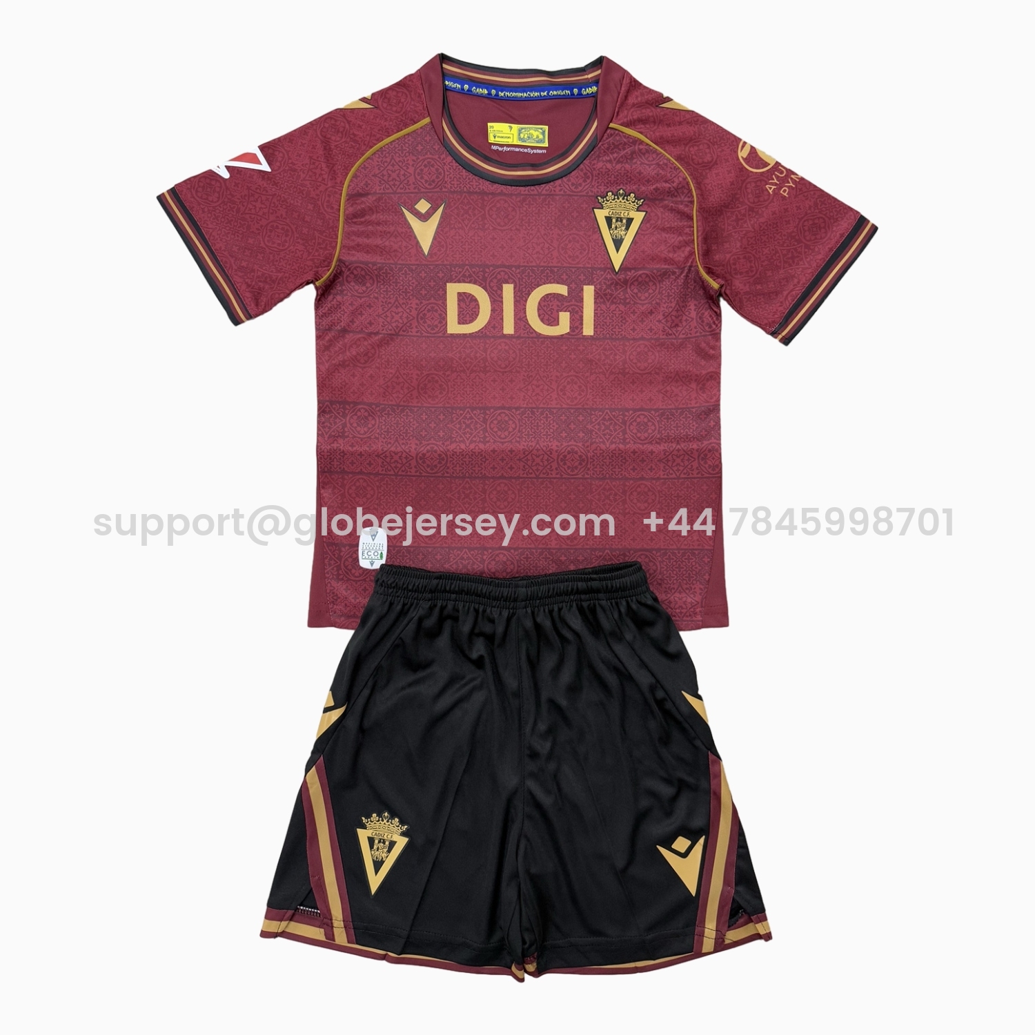 GlobeJersey-Cádiz 25-26 Away Kids Kit